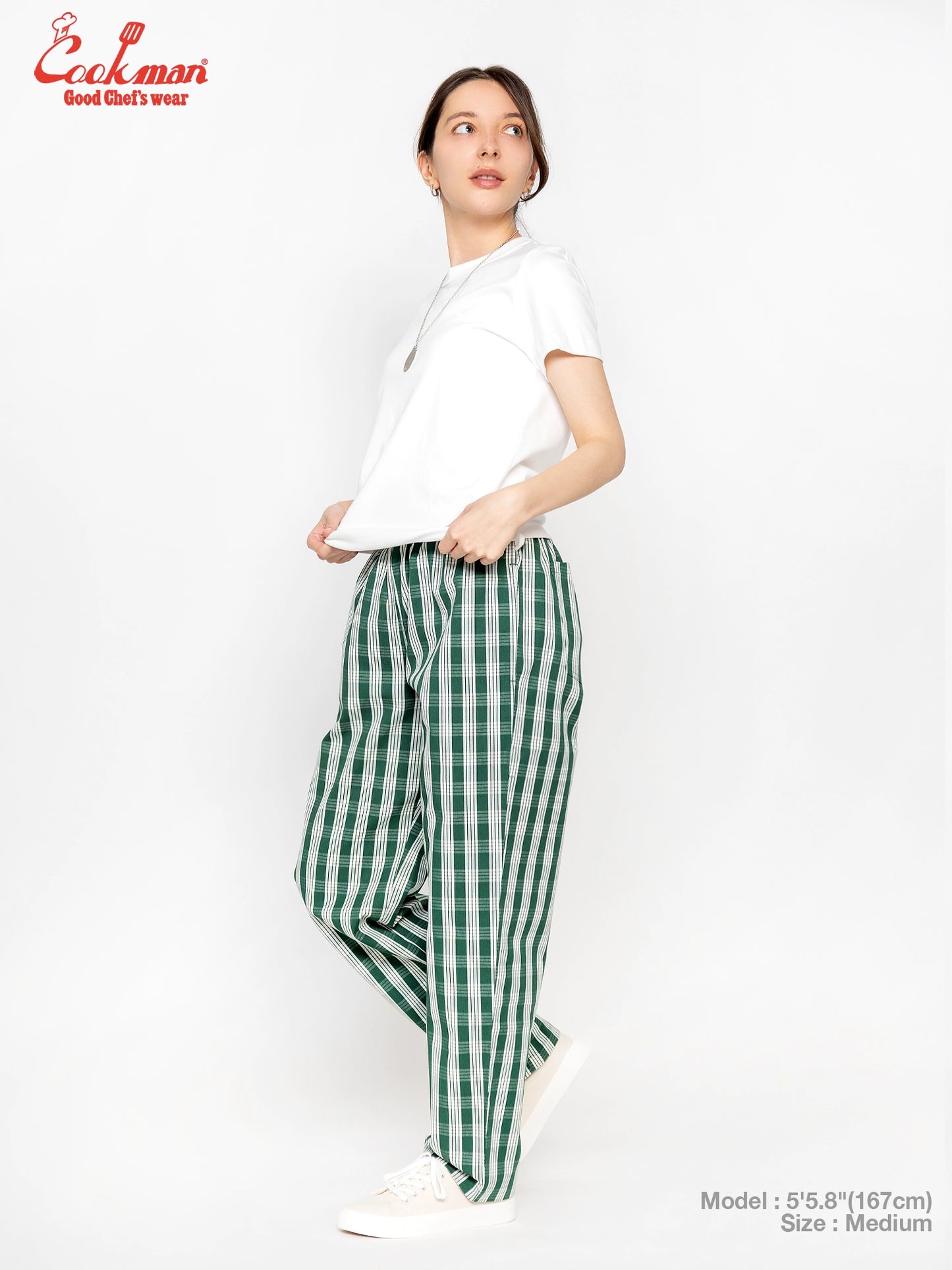 Chef Pants Semiwide -  PALAKA Check : Green