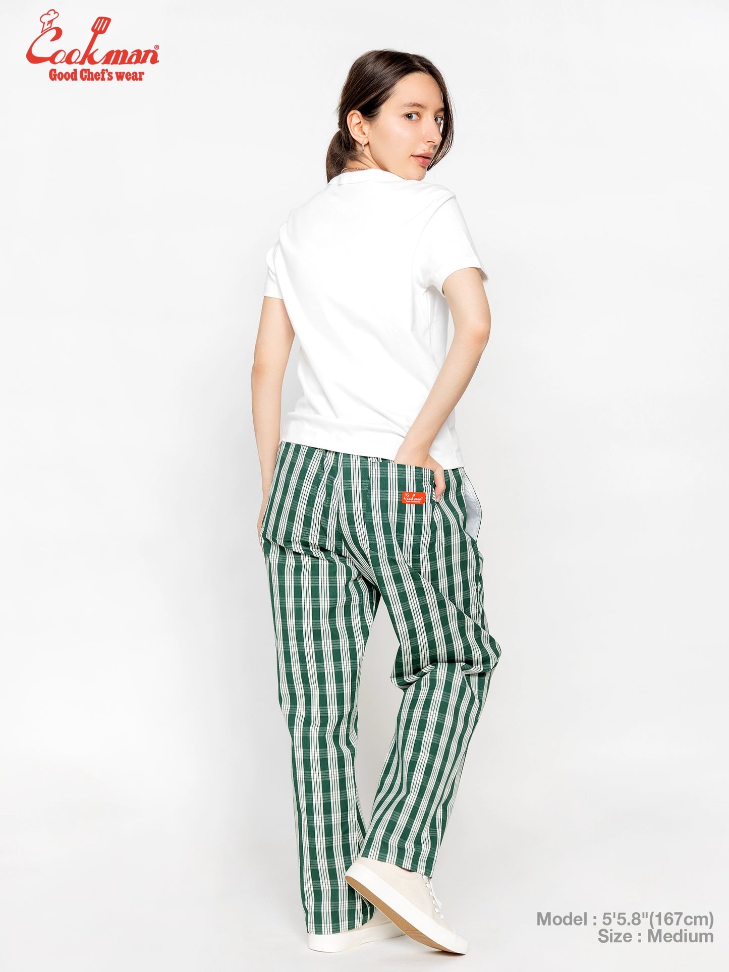 Chef Pants Semiwide -  PALAKA Check : Green
