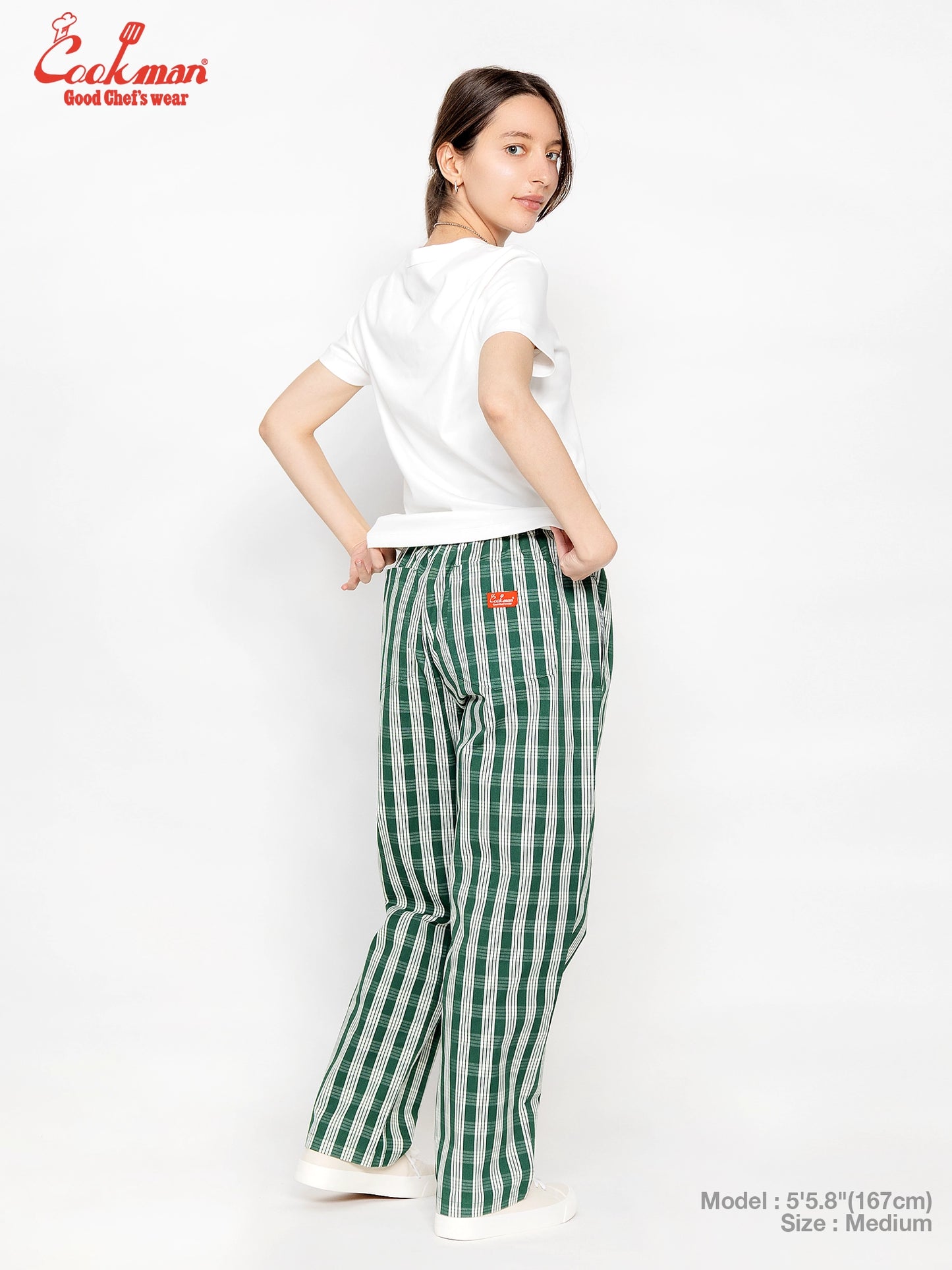 Chef Pants Semiwide -  PALAKA Check : Green