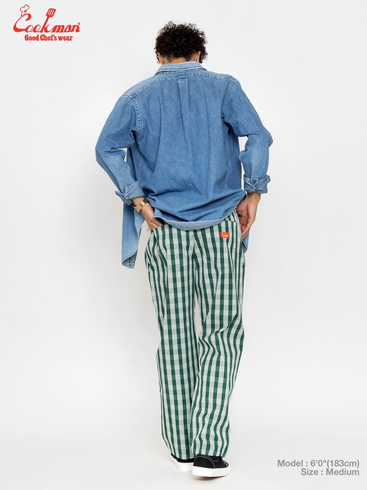 Chef Pants Semiwide -  PALAKA Check : Green