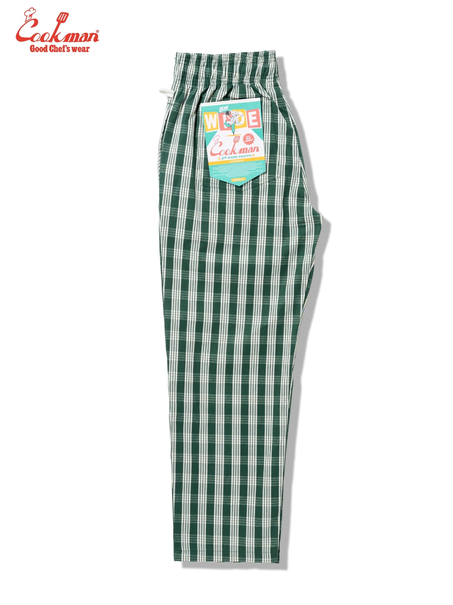 Chef Pants Semiwide -  PALAKA Check : Green