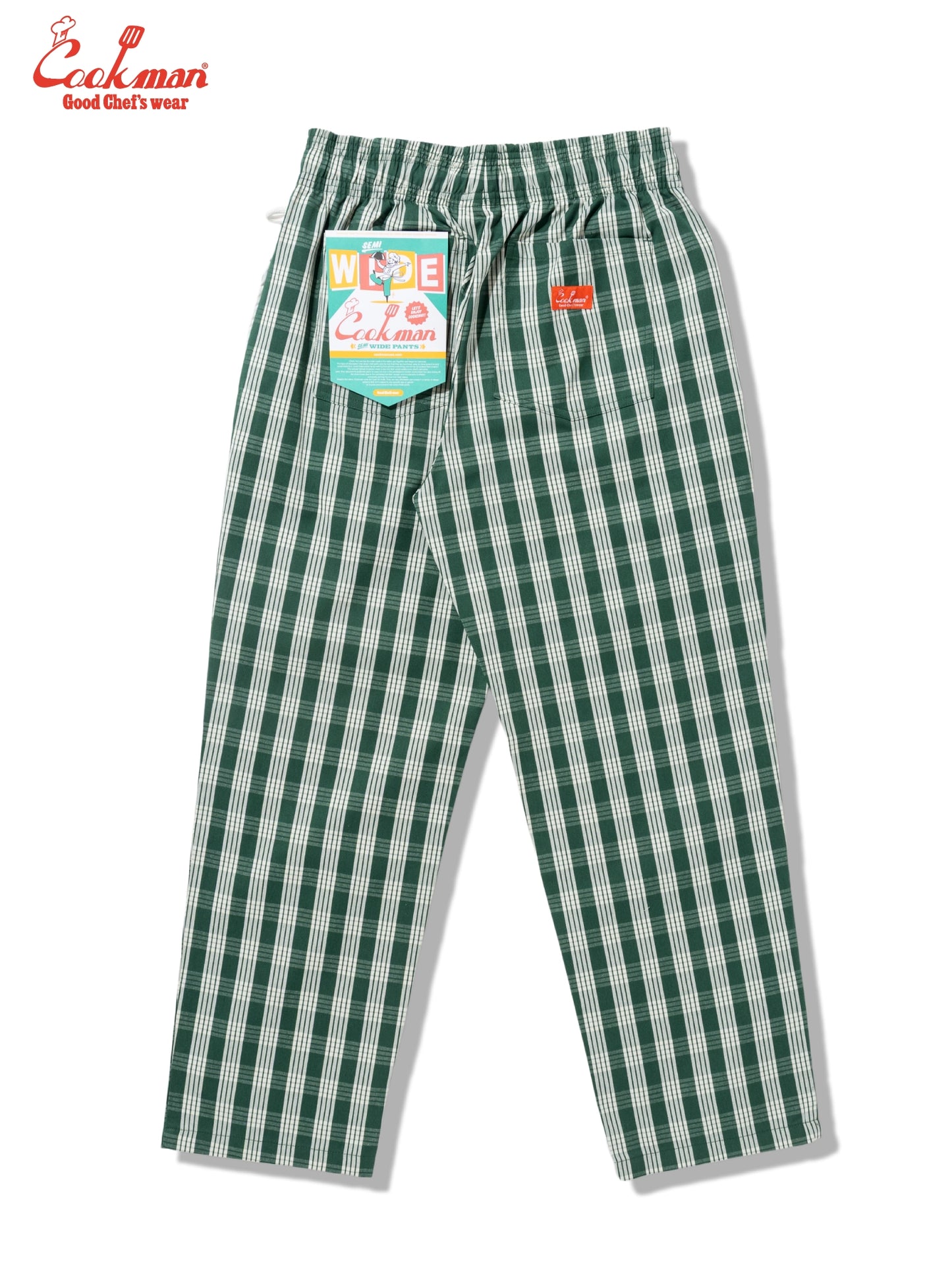Chef Pants Semiwide -  PALAKA Check : Green