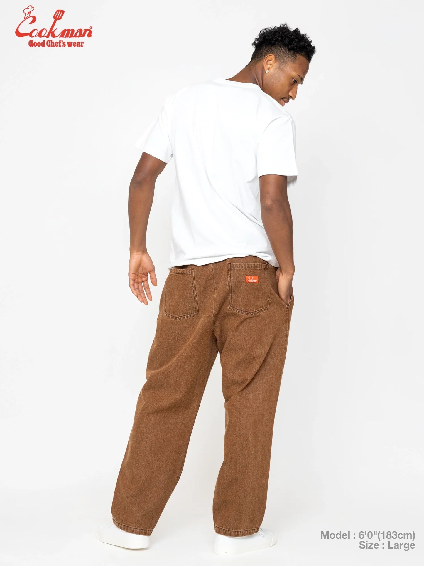 Chef Pants Semiwide - Denim : Brown