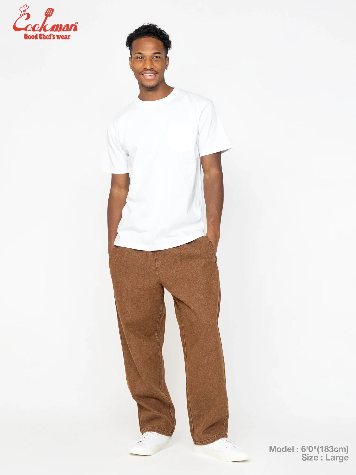 Chef Pants Semiwide - Denim : Brown