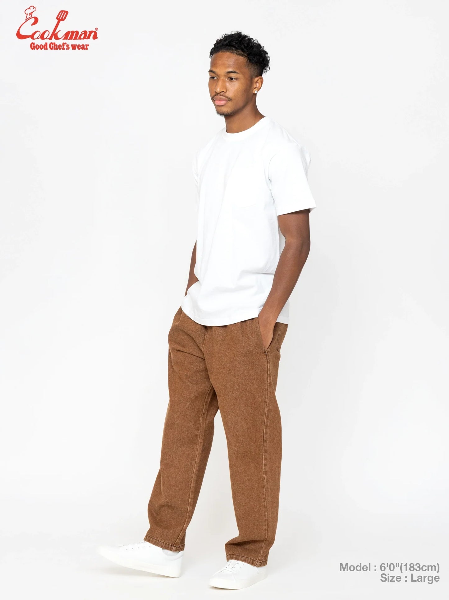 Chef Pants Semiwide - Denim : Brown