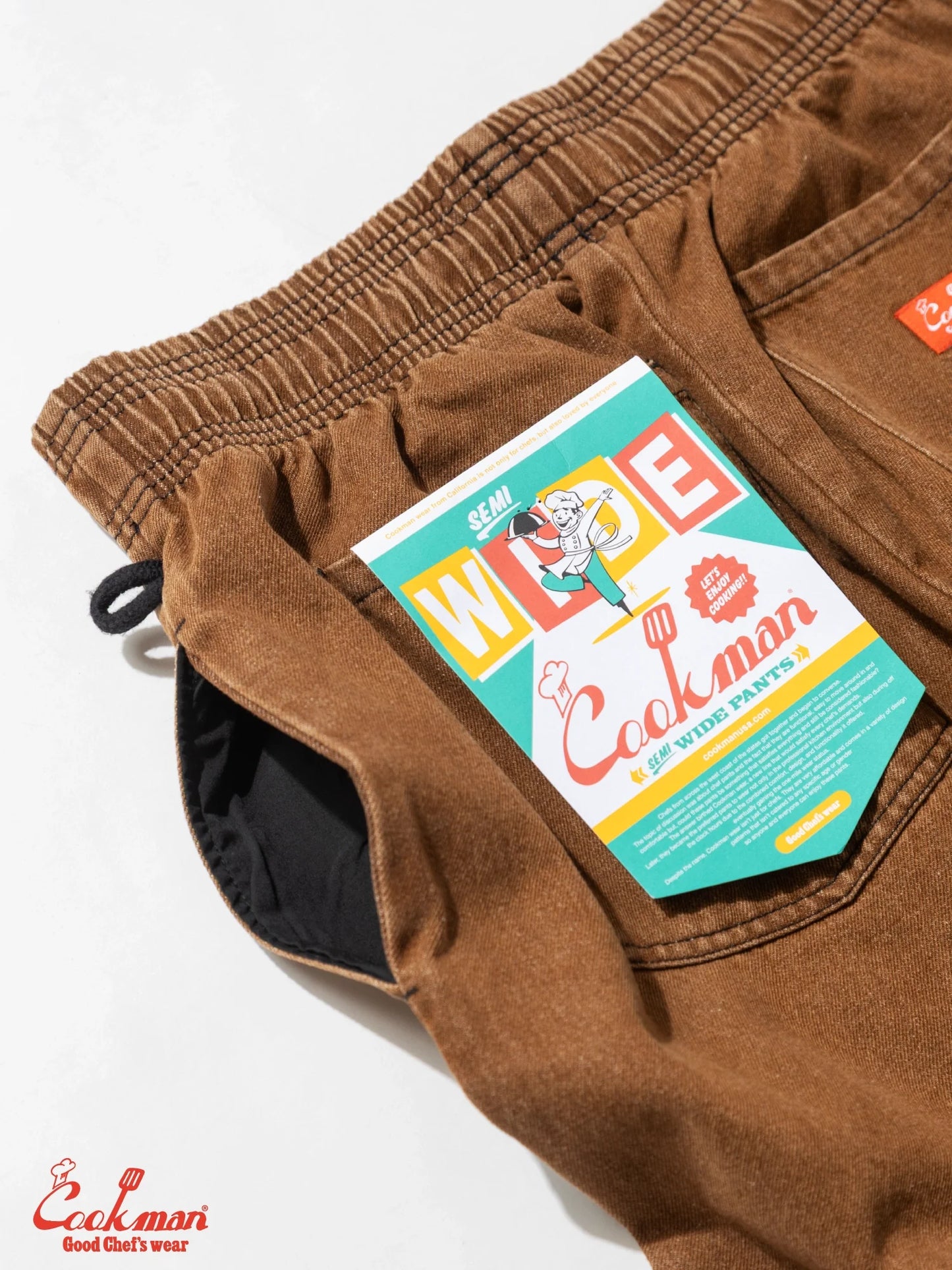 Chef Pants Semiwide - Denim : Brown