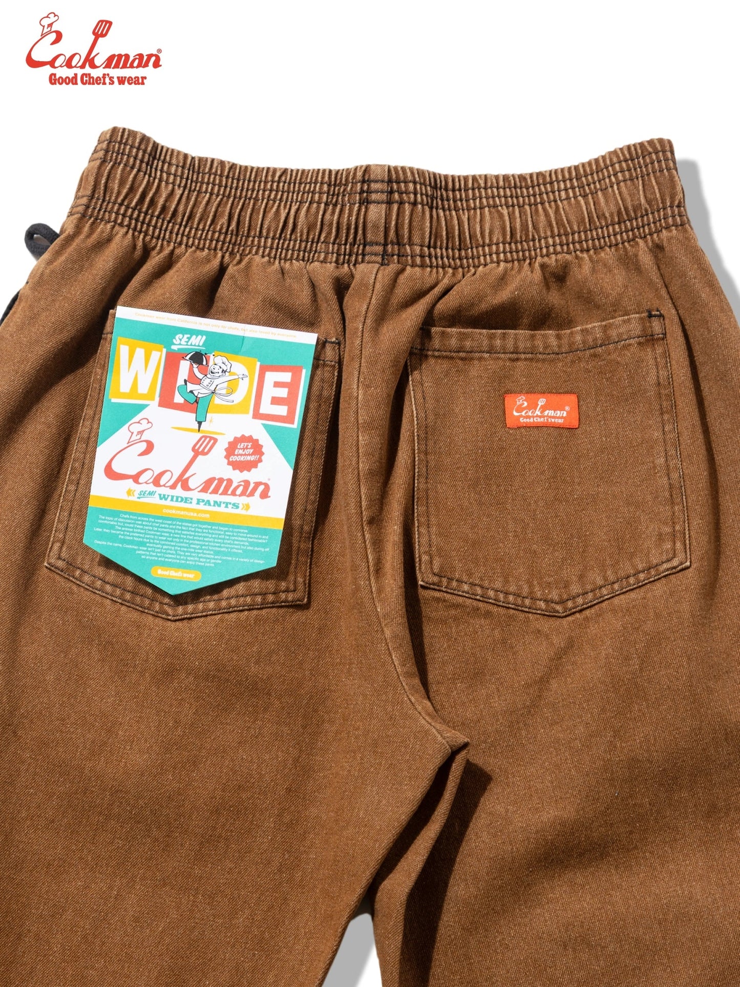 Chef Pants Semiwide - Denim : Brown