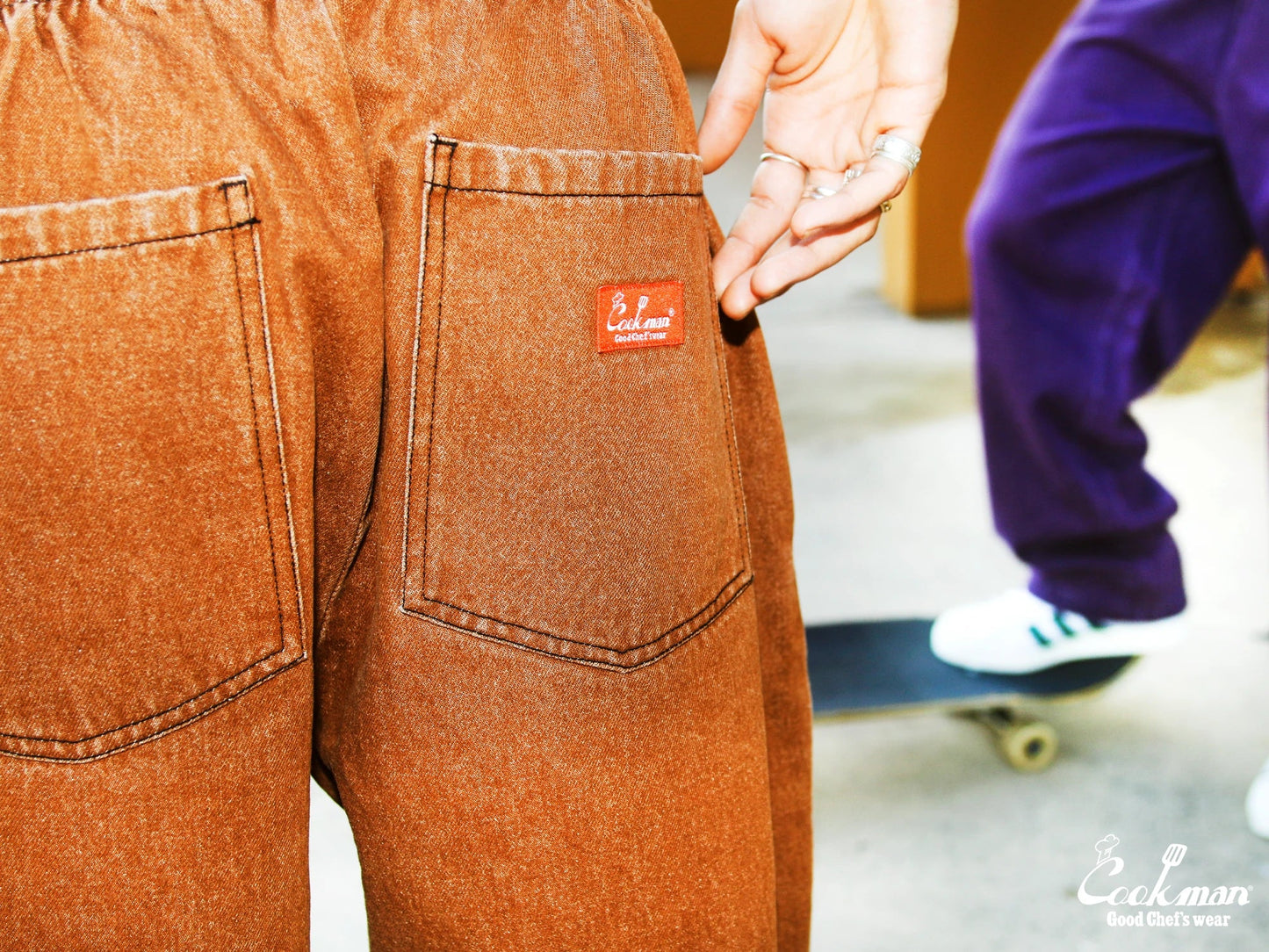 Chef Pants Semiwide - Denim : Brown