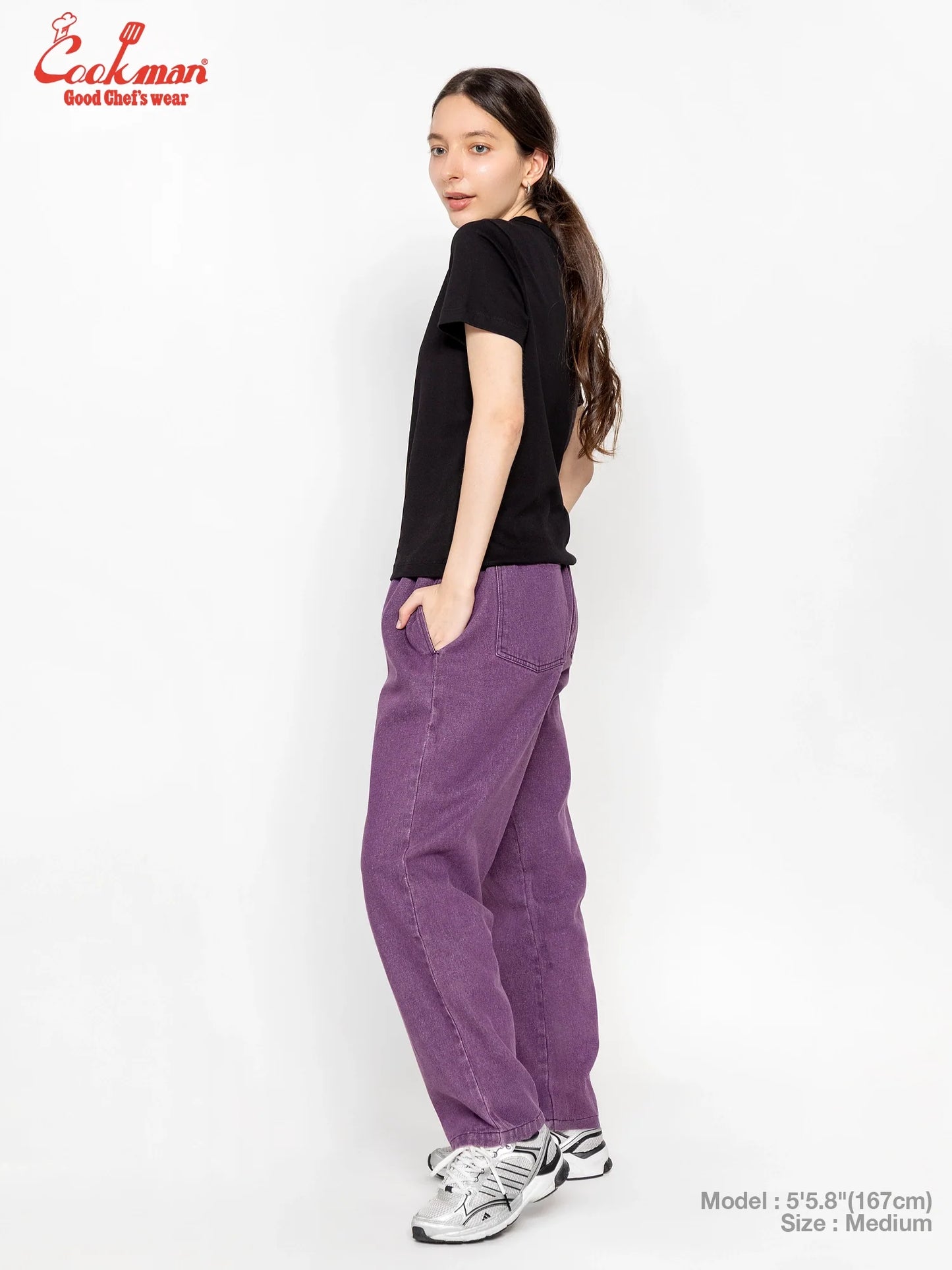 Chef Pants Semiwide - Denim : Purple