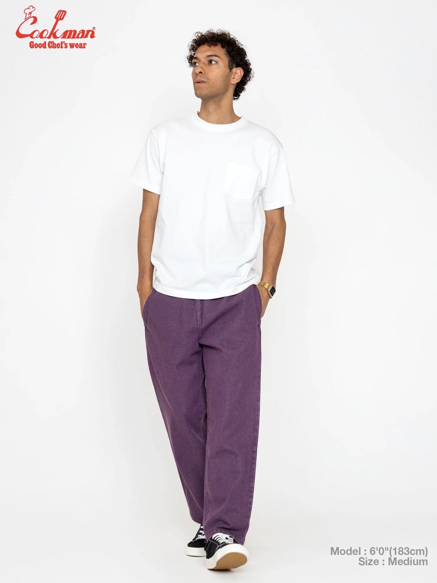 Chef Pants Semiwide - Denim : Purple