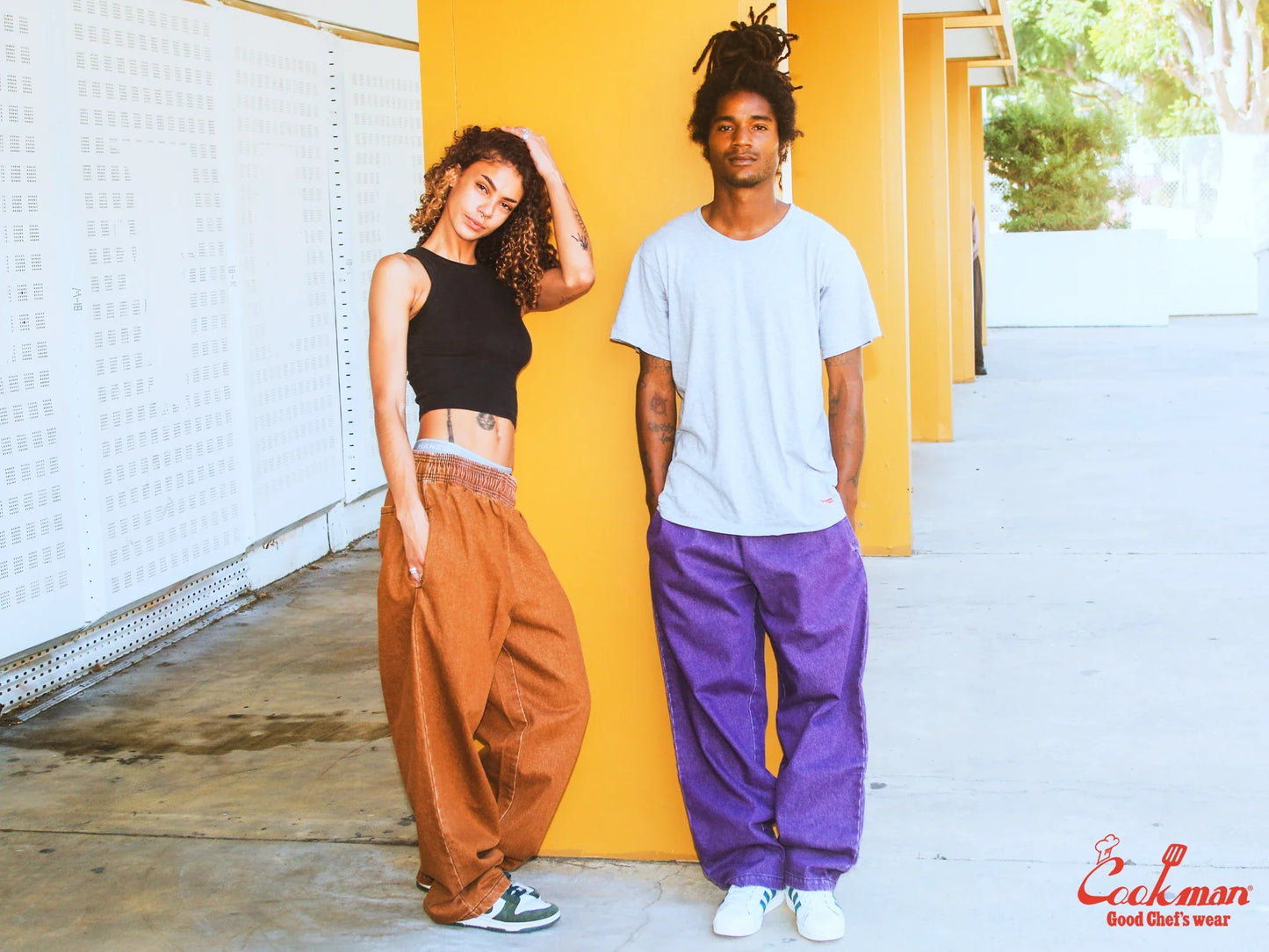 Chef Pants Semiwide - Denim : Purple
