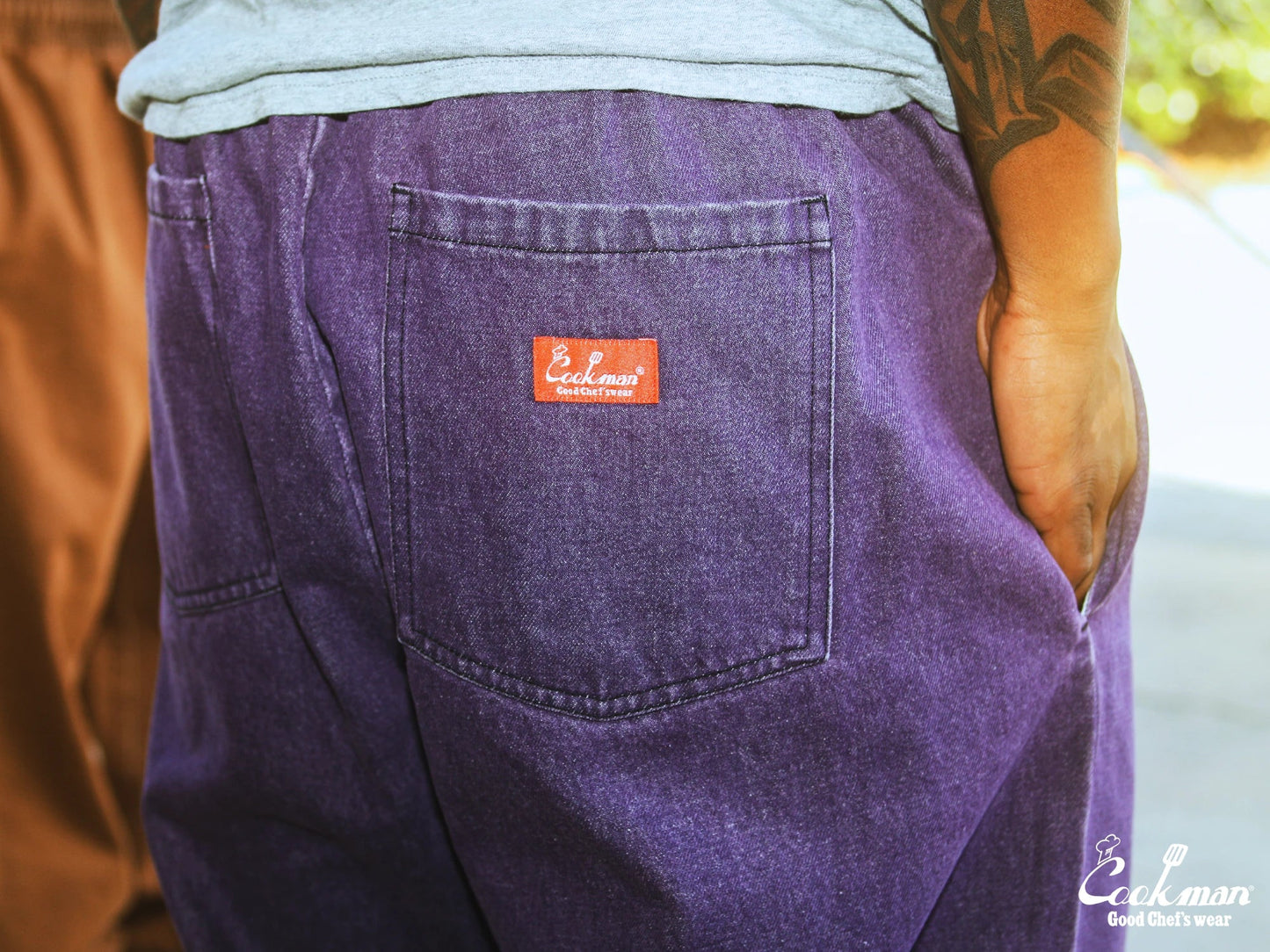 Chef Pants Semiwide - Denim : Purple
