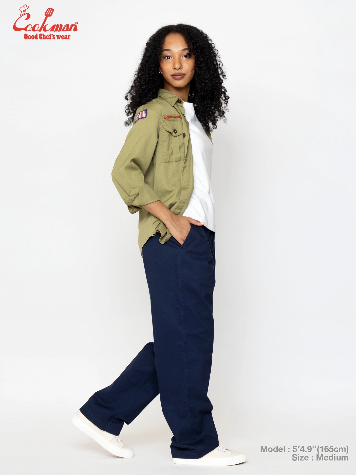Heritage Wide Pants Heavy Twill - Navy