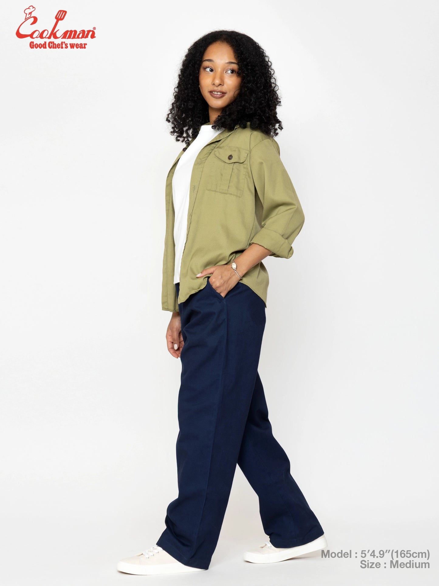 Heritage Wide Pants Heavy Twill - Navy
