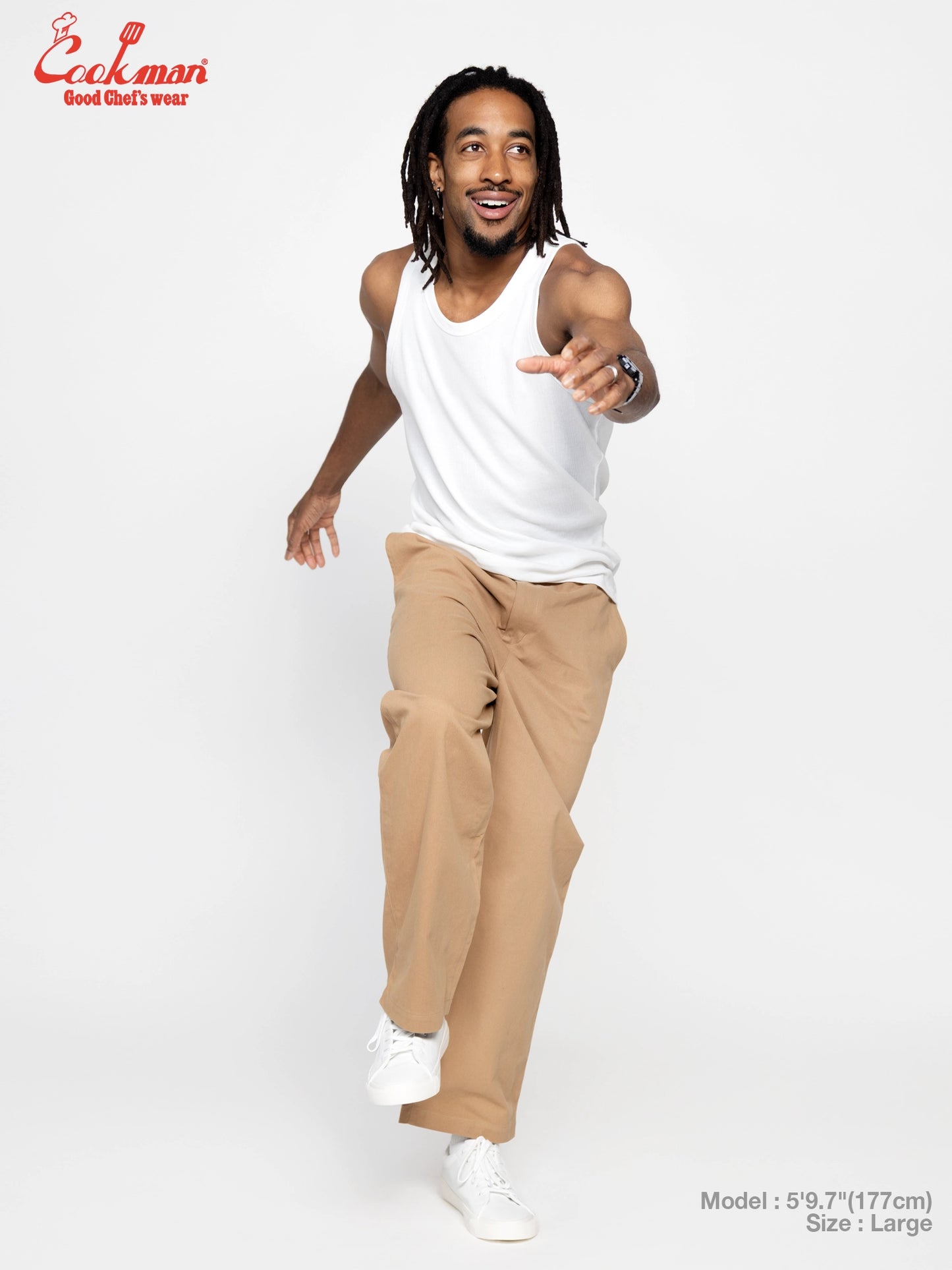 Heritage Wide Pants Heavy Twill - Beige