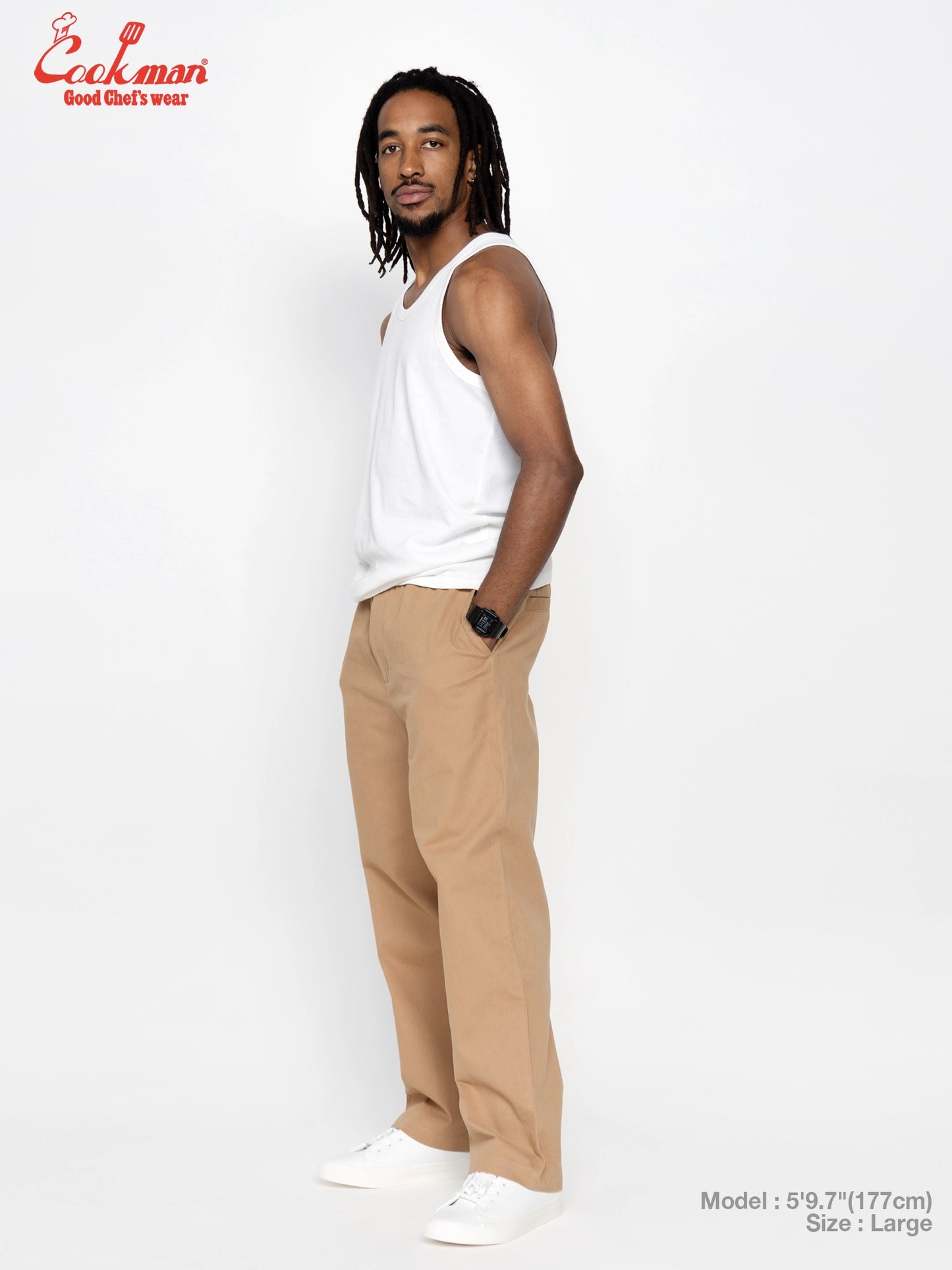 Heritage Wide Pants Heavy Twill - Beige