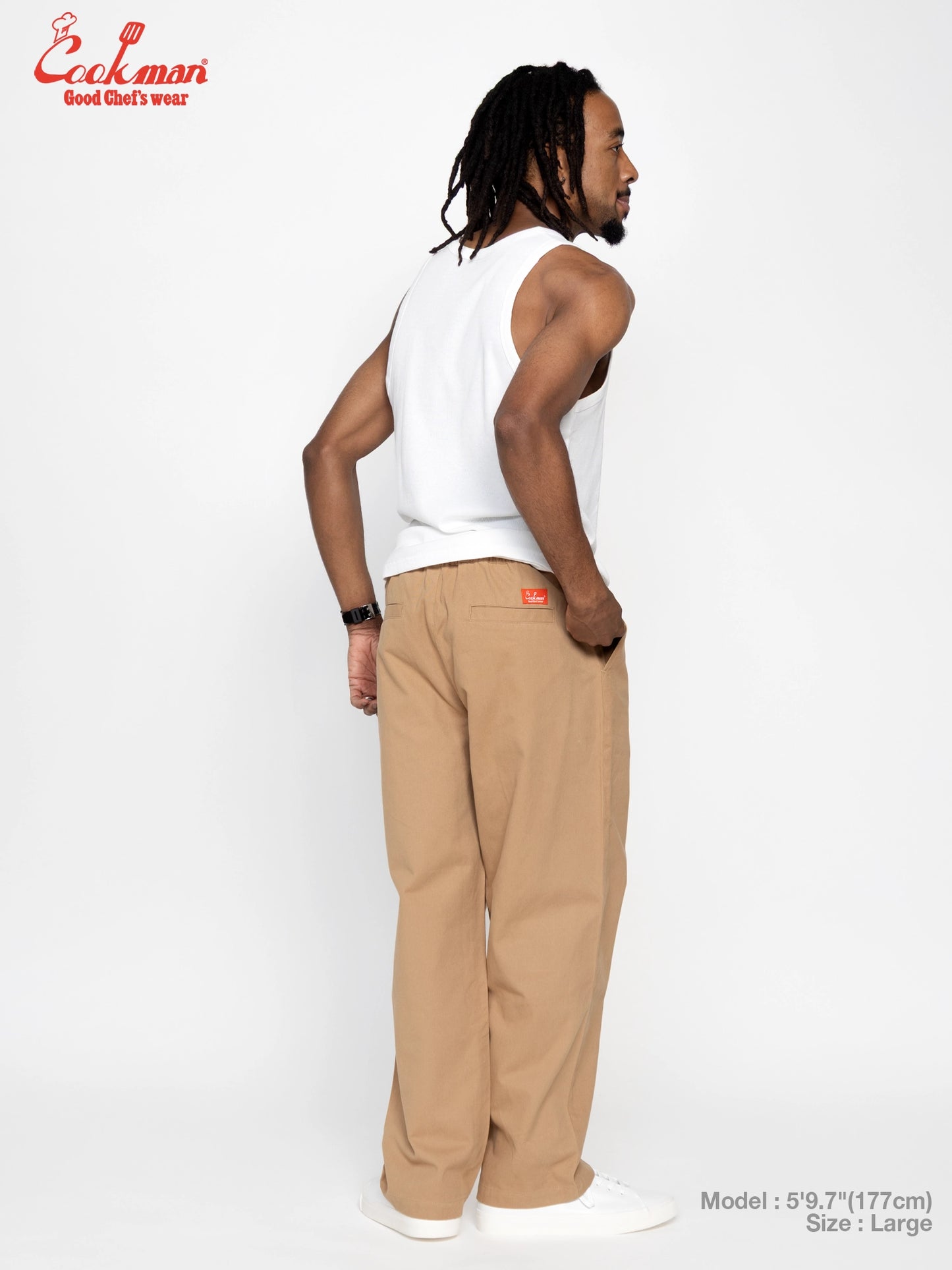 Heritage Wide Pants Heavy Twill - Beige