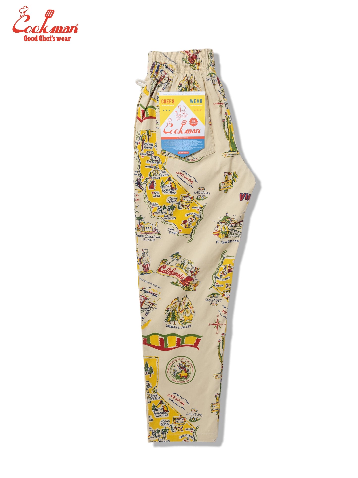 Chef Pants - Souvenir Map California