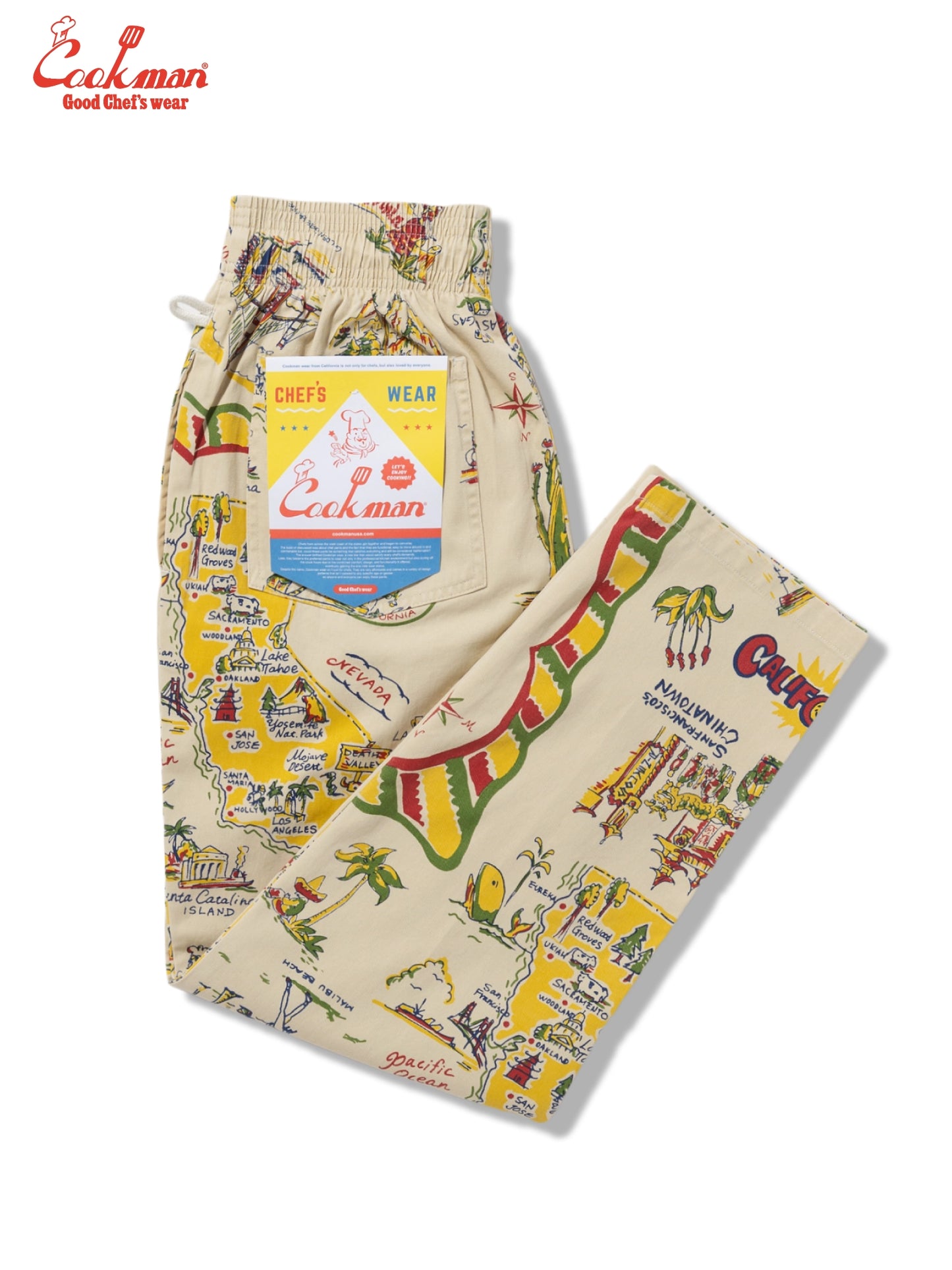 Chef Pants - Souvenir Map California
