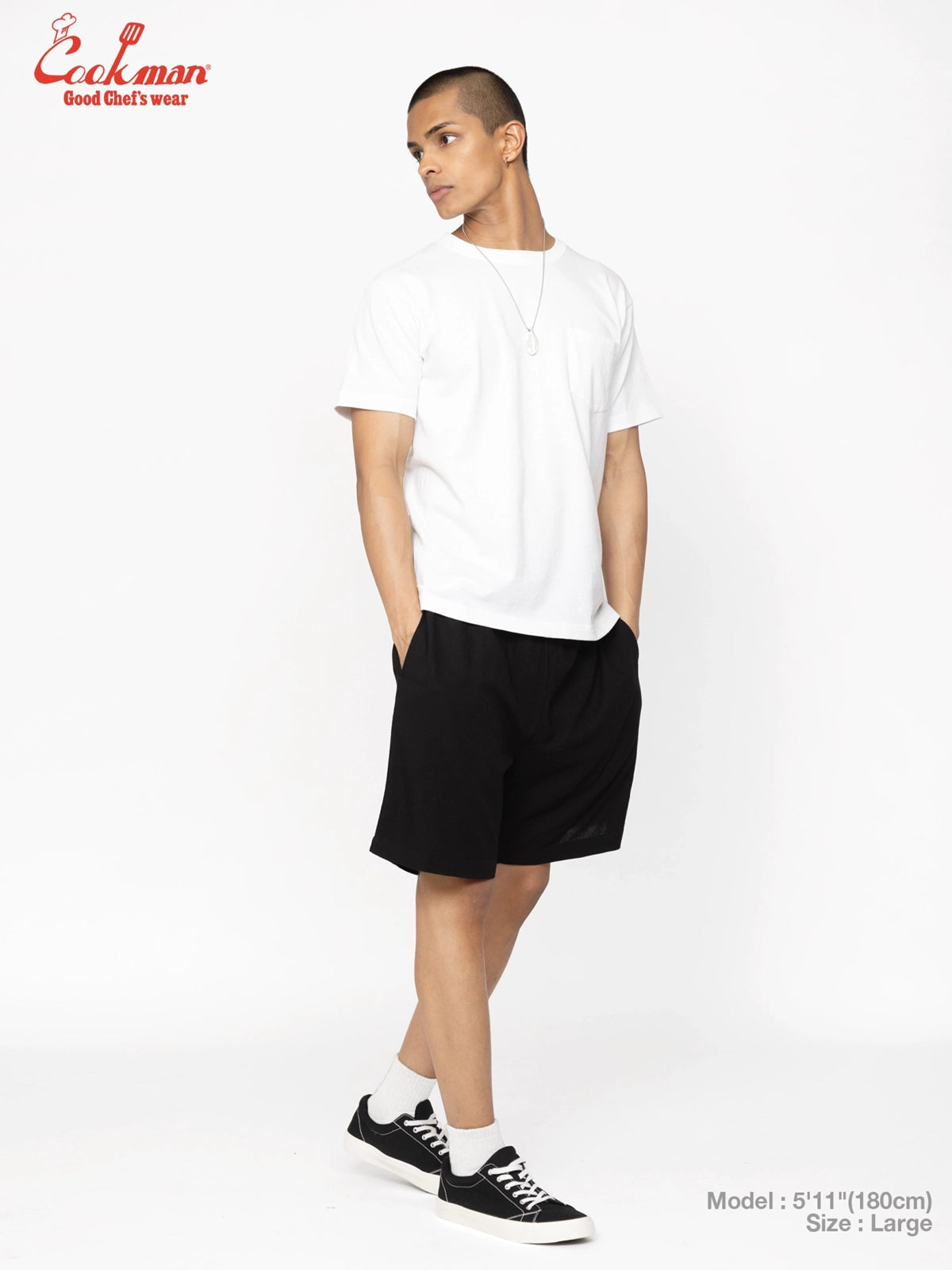 Chef Short Pants - Linen : Black