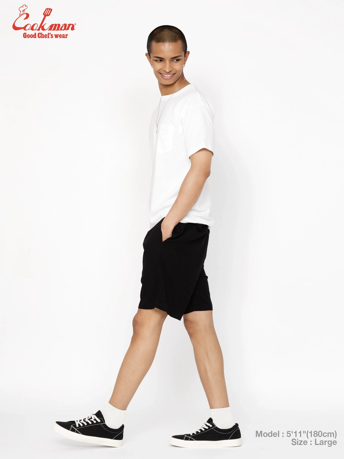 Chef Short Pants - Linen : Black