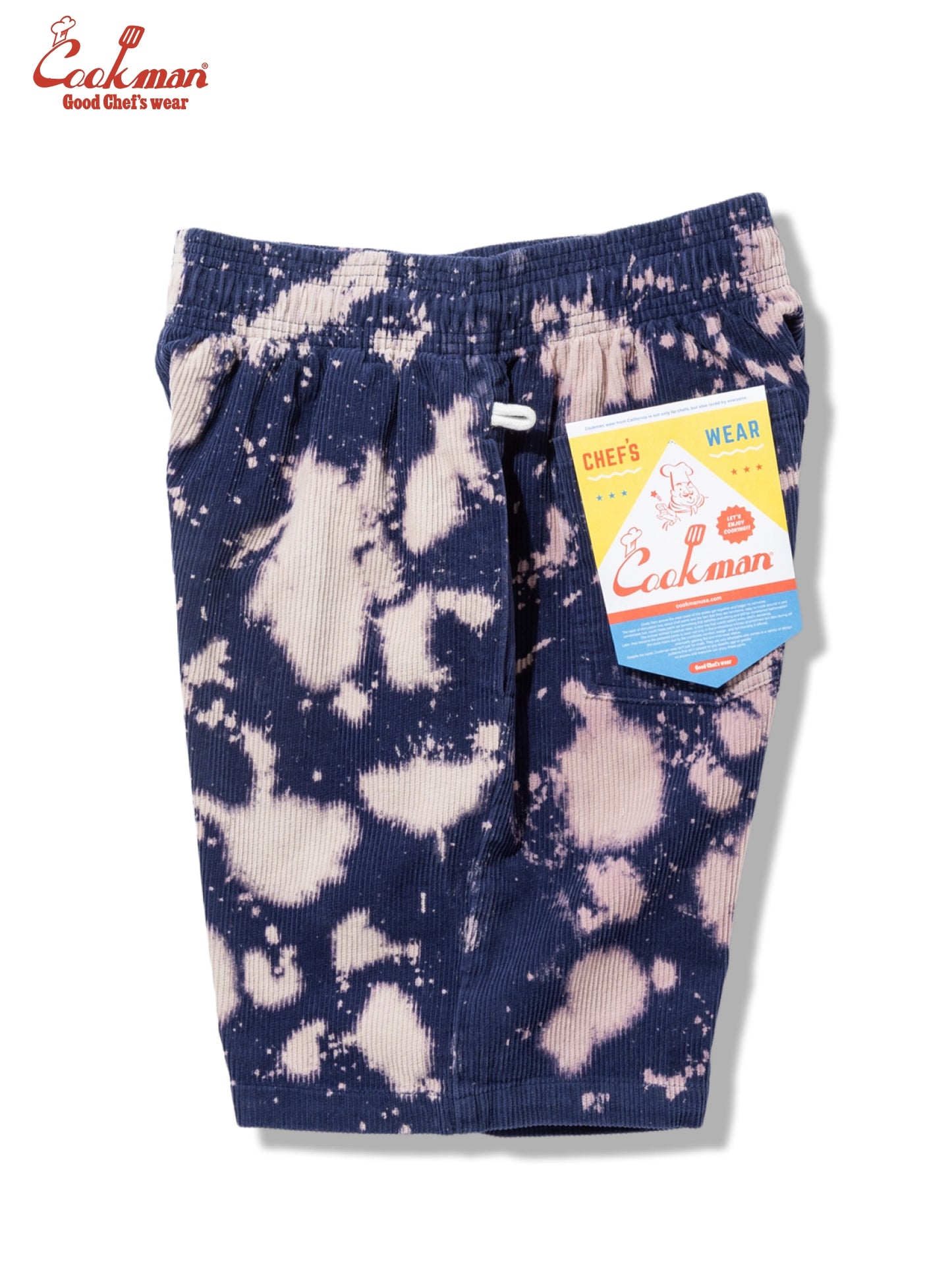 Chef Short Pants - Corduroy Bleach : Navy