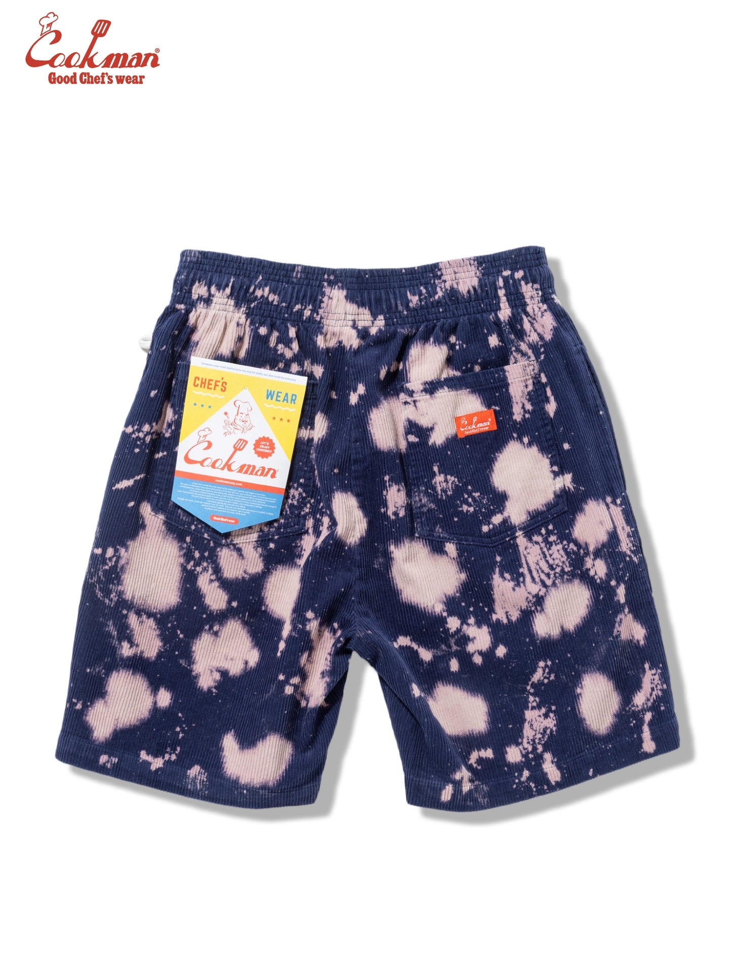 Chef Short Pants - Corduroy Bleach : Navy