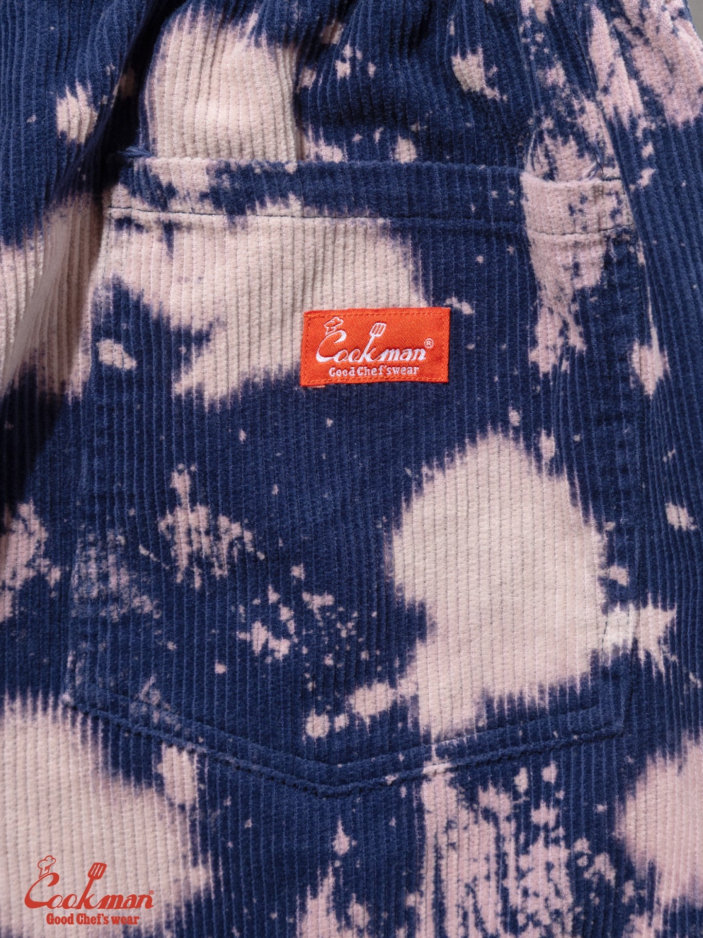Chef Short Pants - Corduroy Bleach : Navy