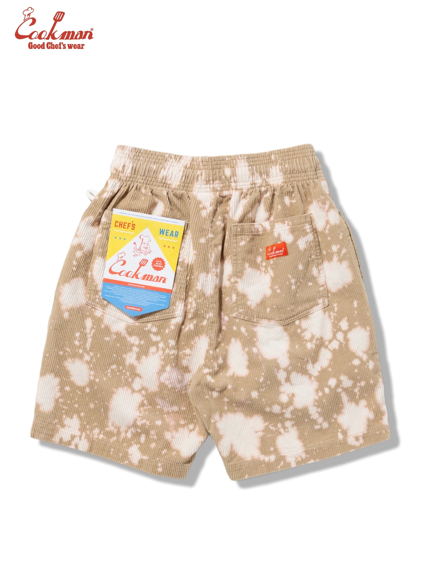 Chef Short Pants - Corduroy Bleach : Beige