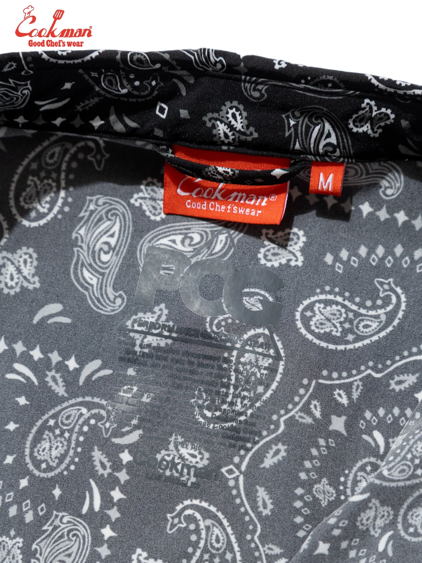 Work Shirts Short Sleeve Light -  Paisley : Black