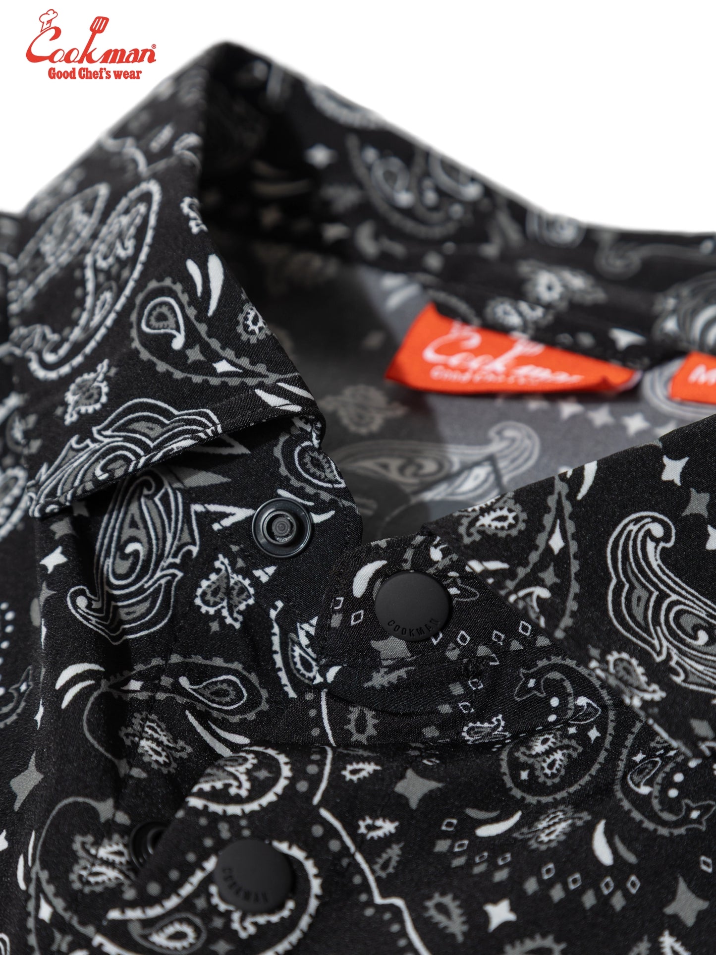 Work Shirts Short Sleeve Light -  Paisley : Black
