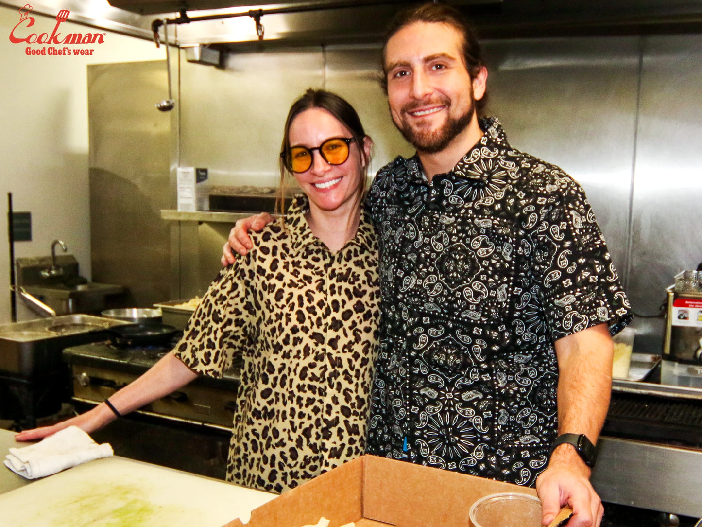 Work Shirts Short Sleeve Light -  Leopard : Beige