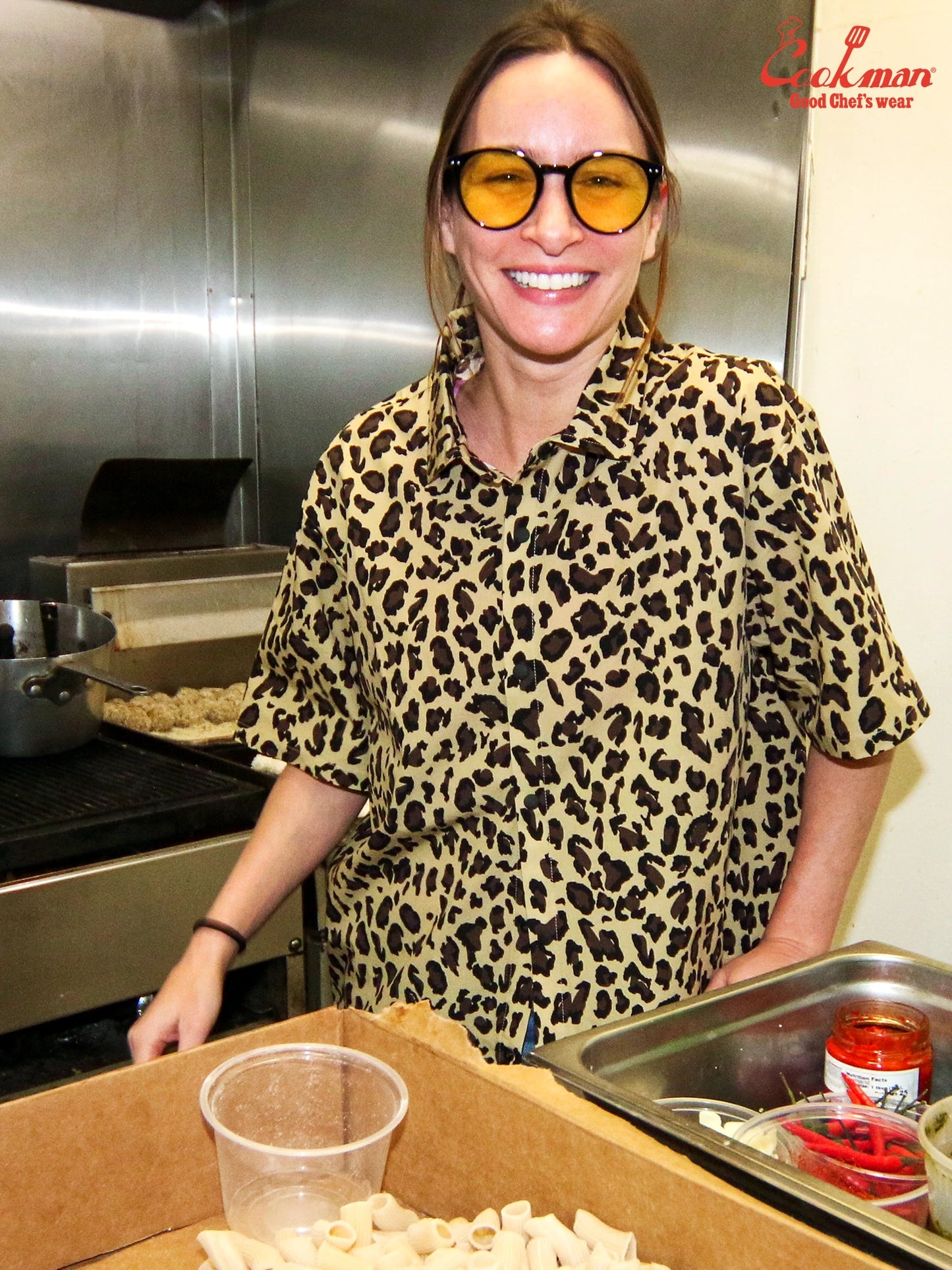 Work Shirts Short Sleeve Light -  Leopard : Beige