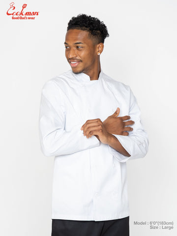 Chef Coat Long Sleeve Vented : White