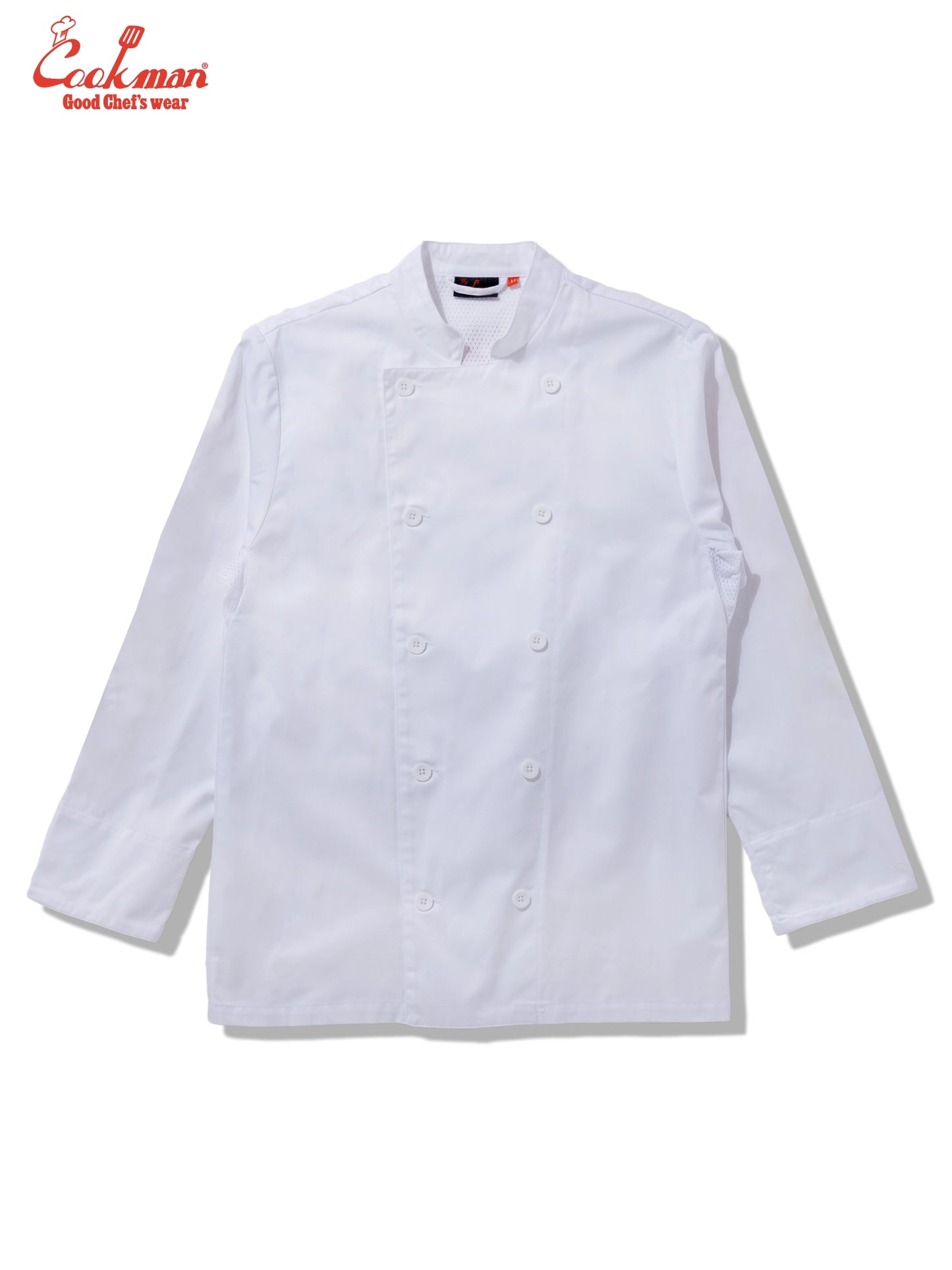 Cookman Chef Coat Long Sleeve Vented : White