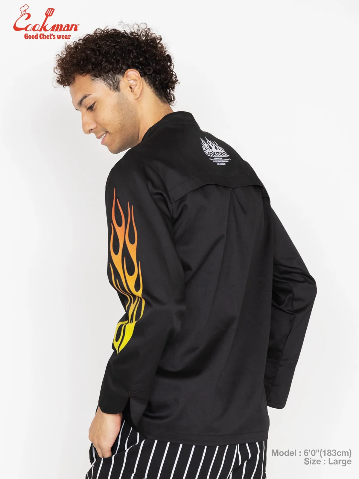 Chef Coat Long Sleeve Vented - Gril : Black