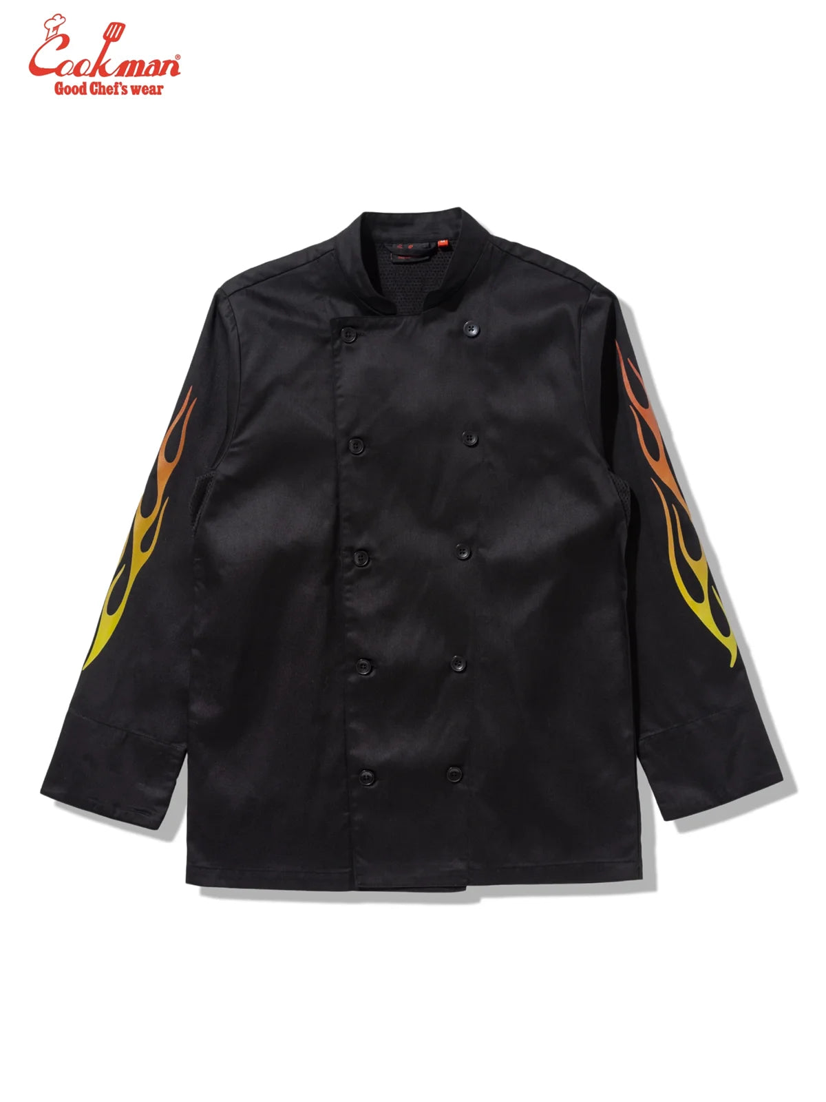 Chef Coat Long Sleeve Vented - Gril : Black