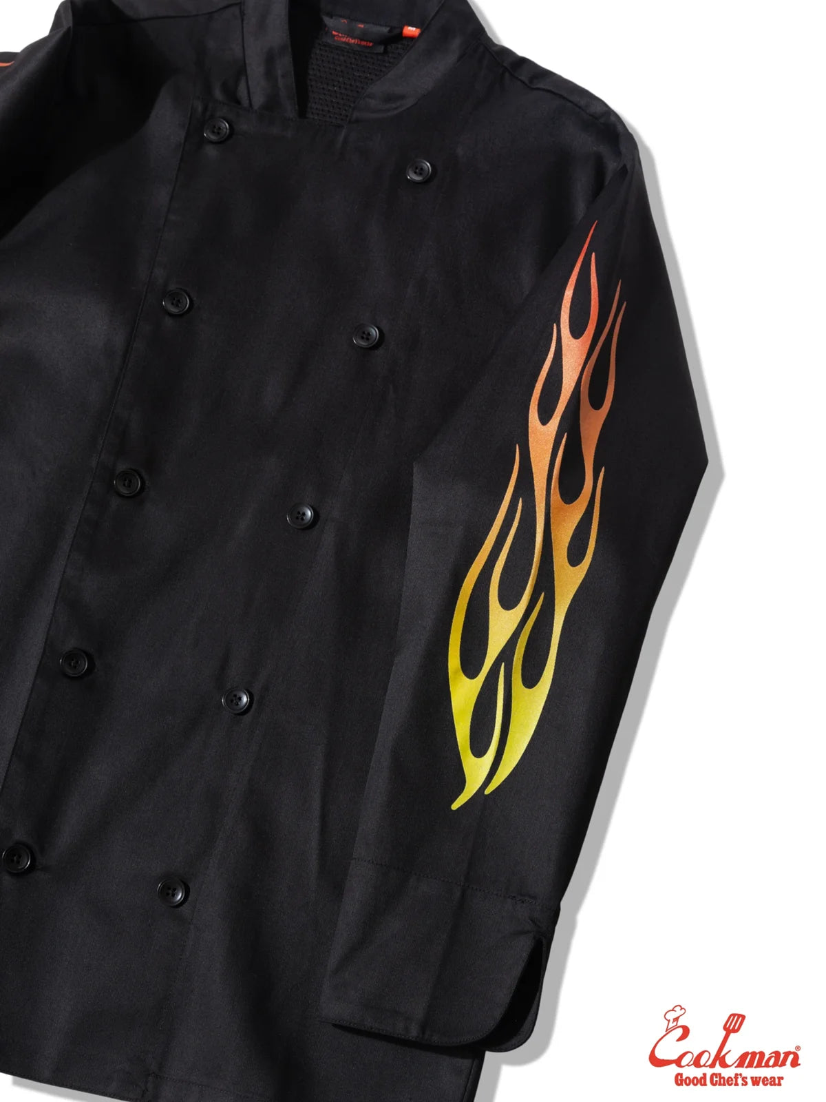 Chef Coat Long Sleeve Vented - Gril : Black