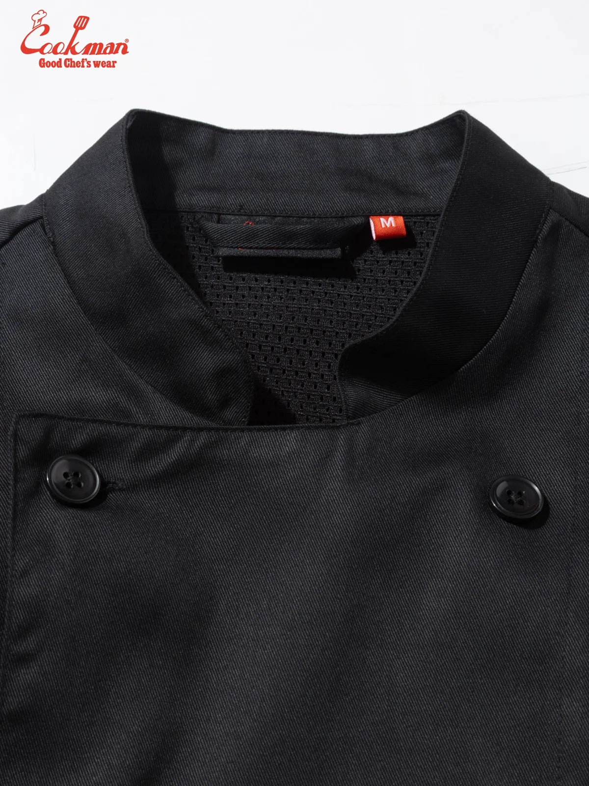 Chef Coat Long Sleeve Vented - Gril : Black