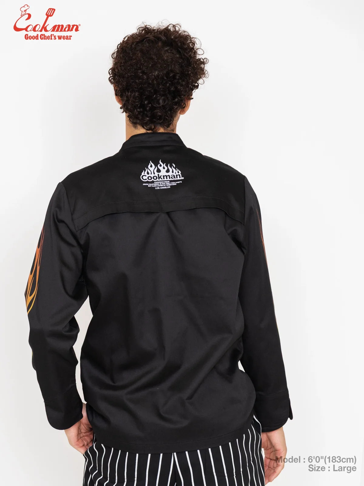Chef Coat Long Sleeve Vented - Gril : Black