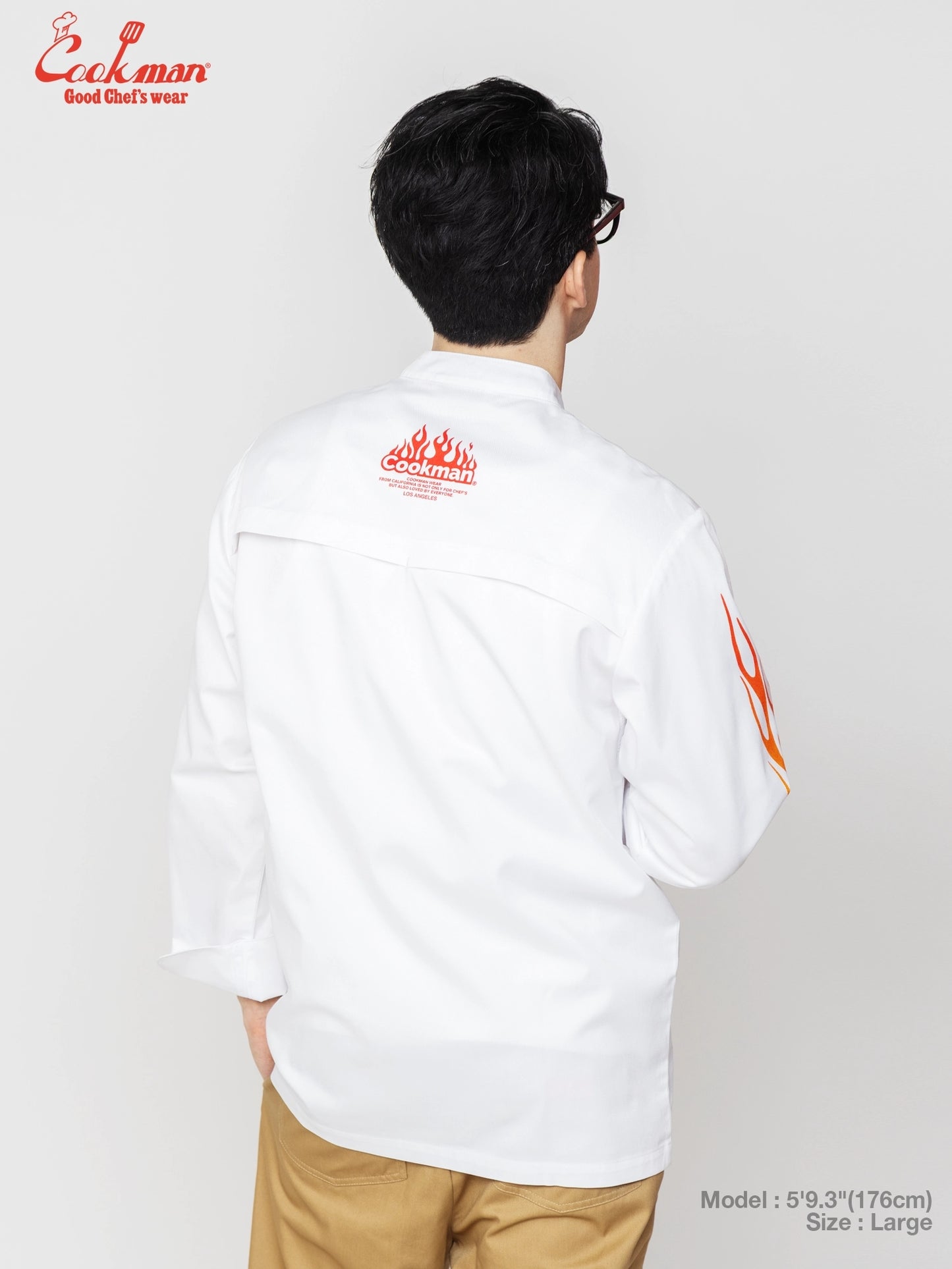 Chef Coat Long Sleeve Vented - Gril : White