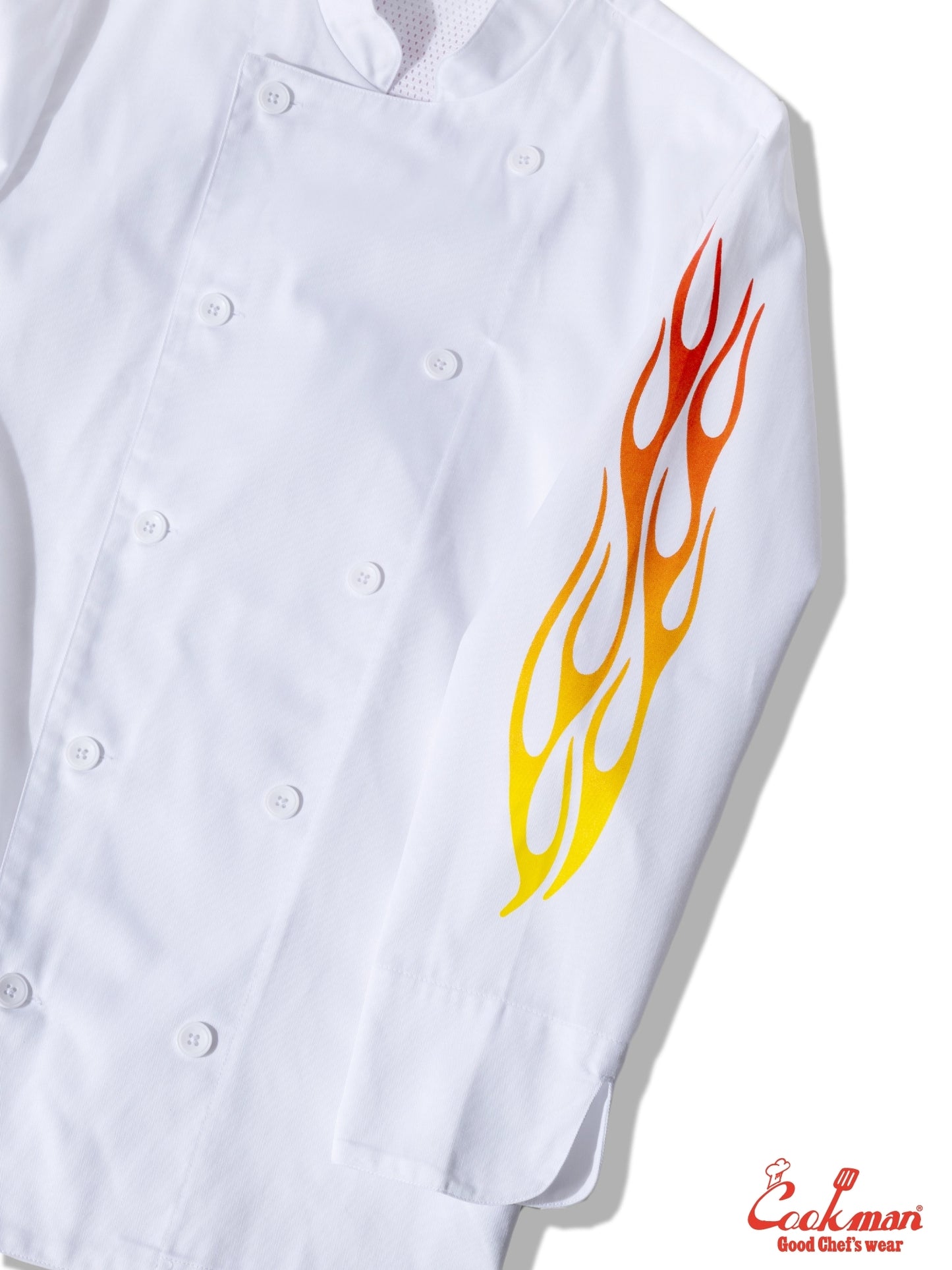Chef Coat Long Sleeve Vented - Gril : White