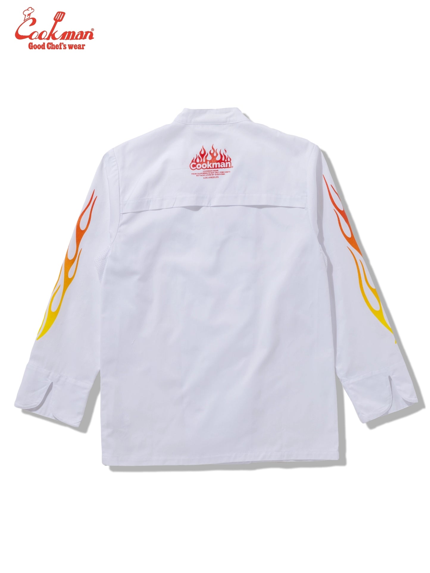 Chef Coat Long Sleeve Vented - Gril : White