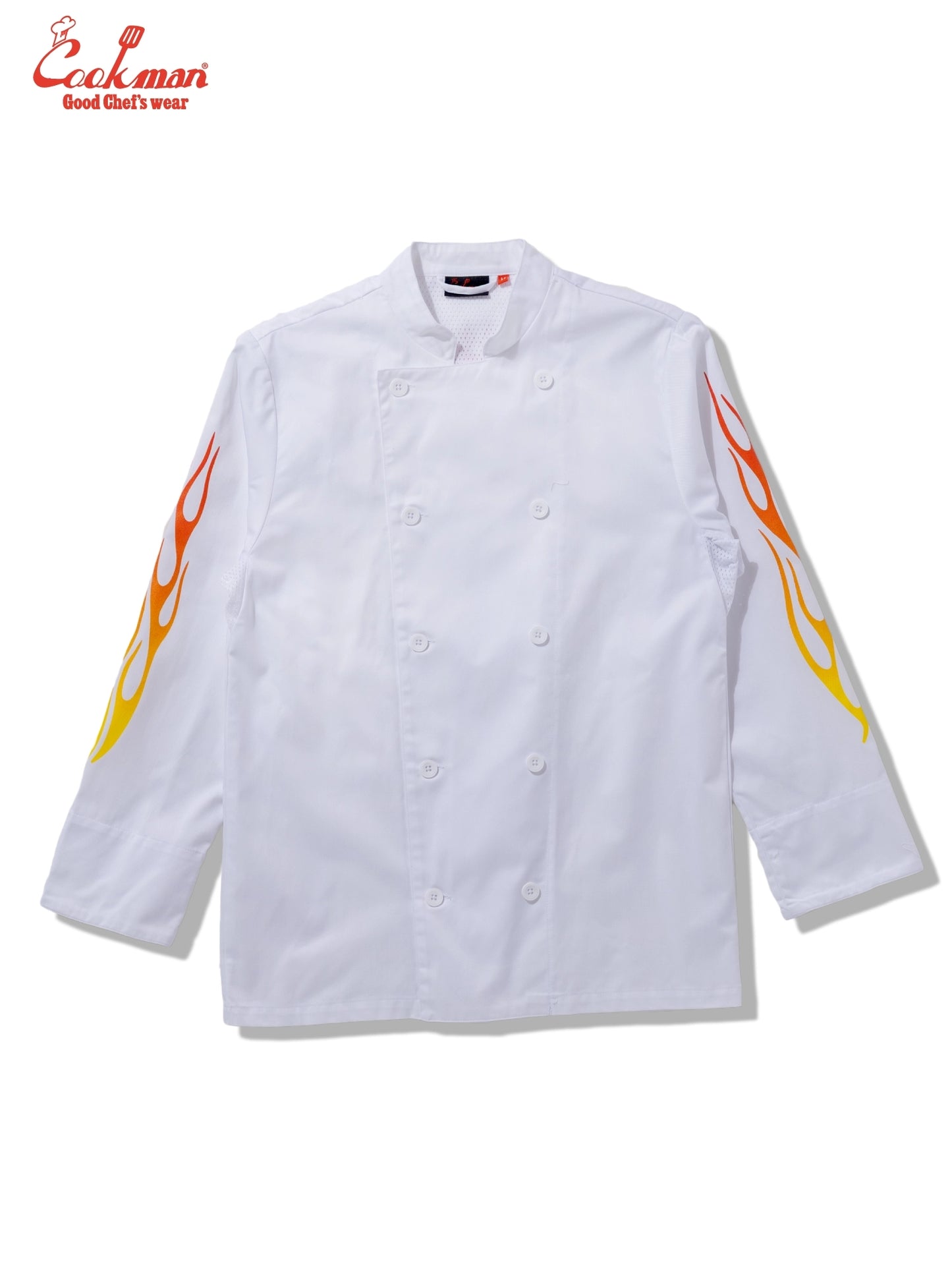 Chef Coat Long Sleeve Vented - Gril : White