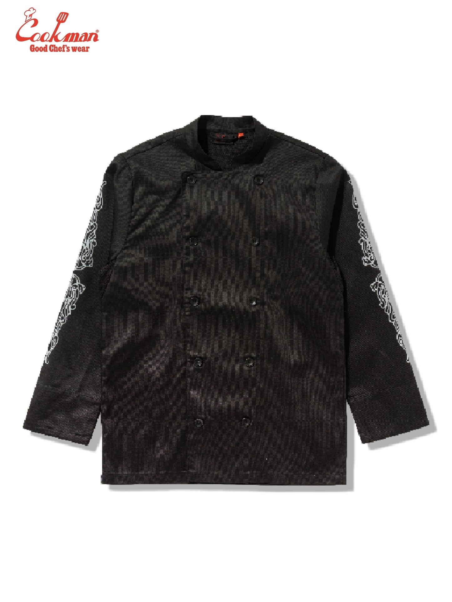 Chef Coat Long Sleeve Vented - Cutlery : Black