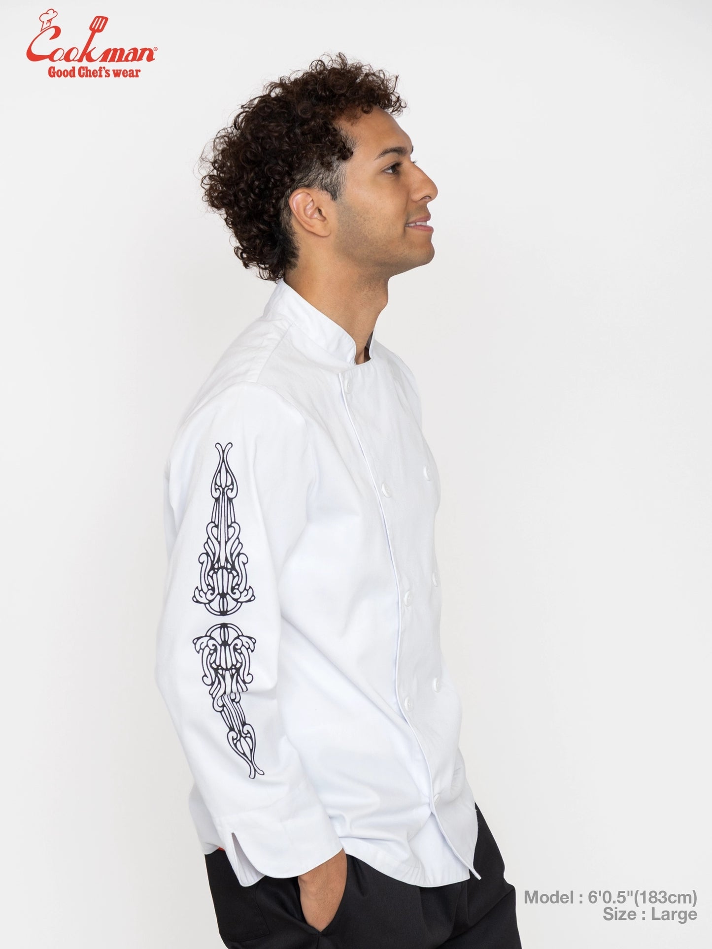 Chef Coat Long Sleeve Vented - Cutlery : White