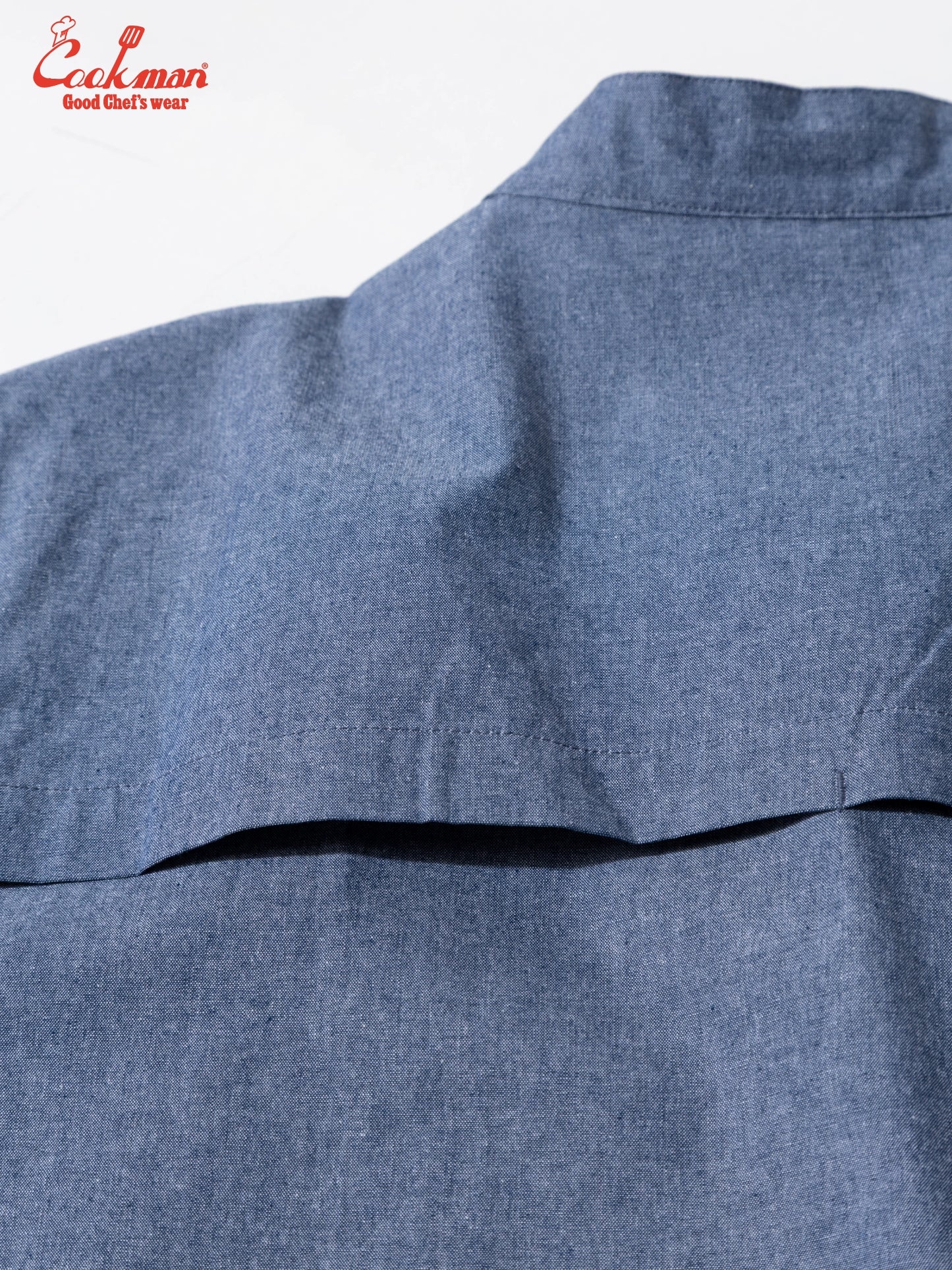 Cookman Chef Coat Long Sleeve Vented - Chambray : Blue