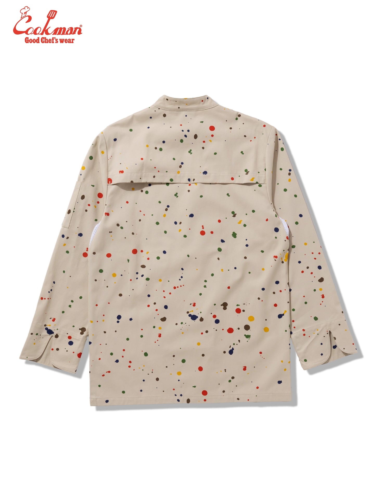 Cookman Chef Coat Long Sleeve Vented - Sauce Splash : Beige