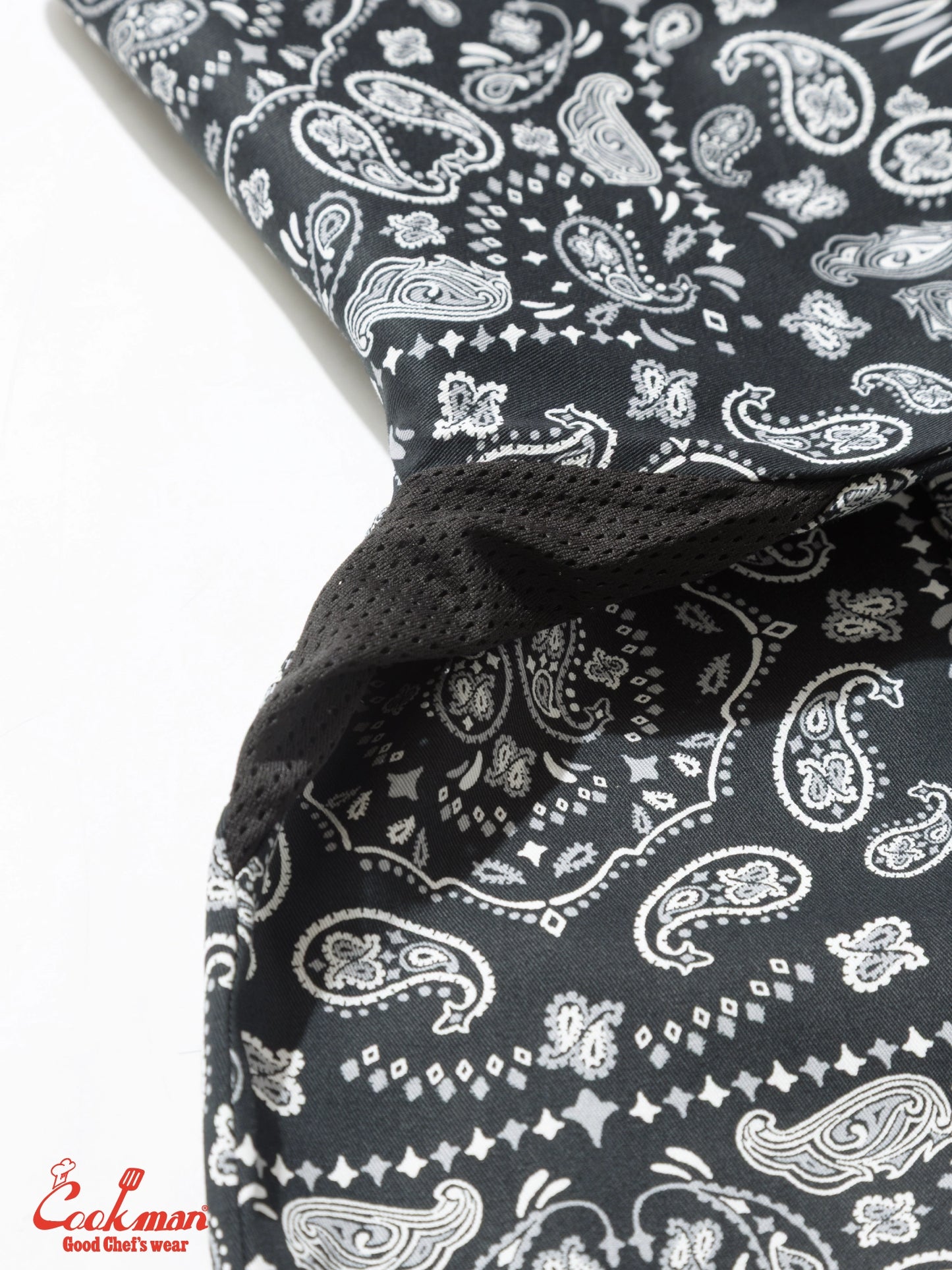 Cookman Chef Coat Long Sleeve Vented - Paisley : Black