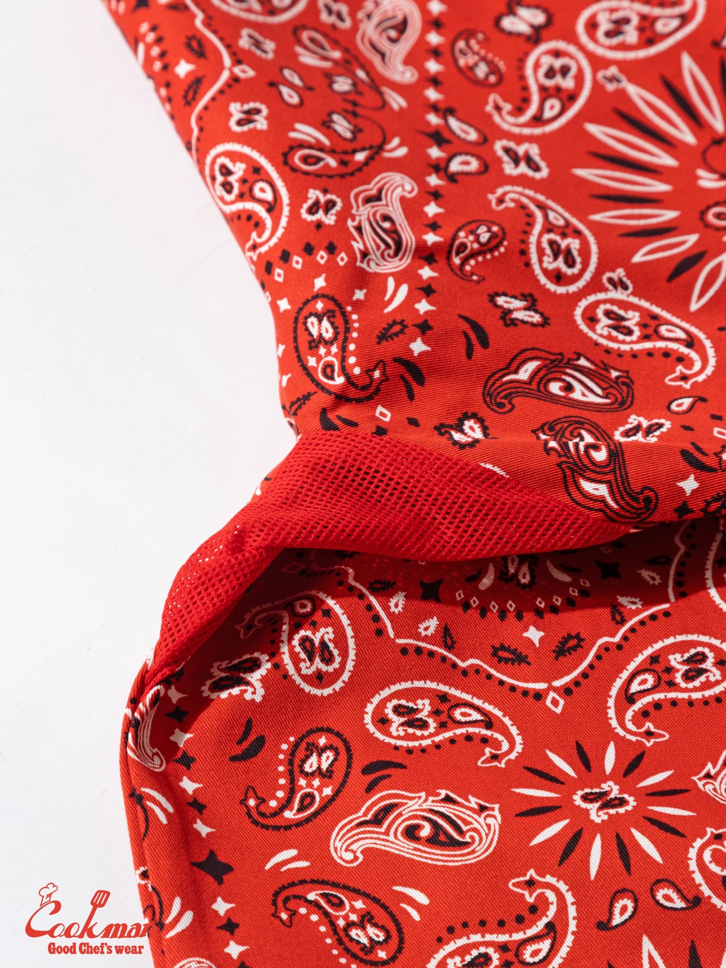 Cookman Chef Coat Long Sleeve Vented - Paisley : Red